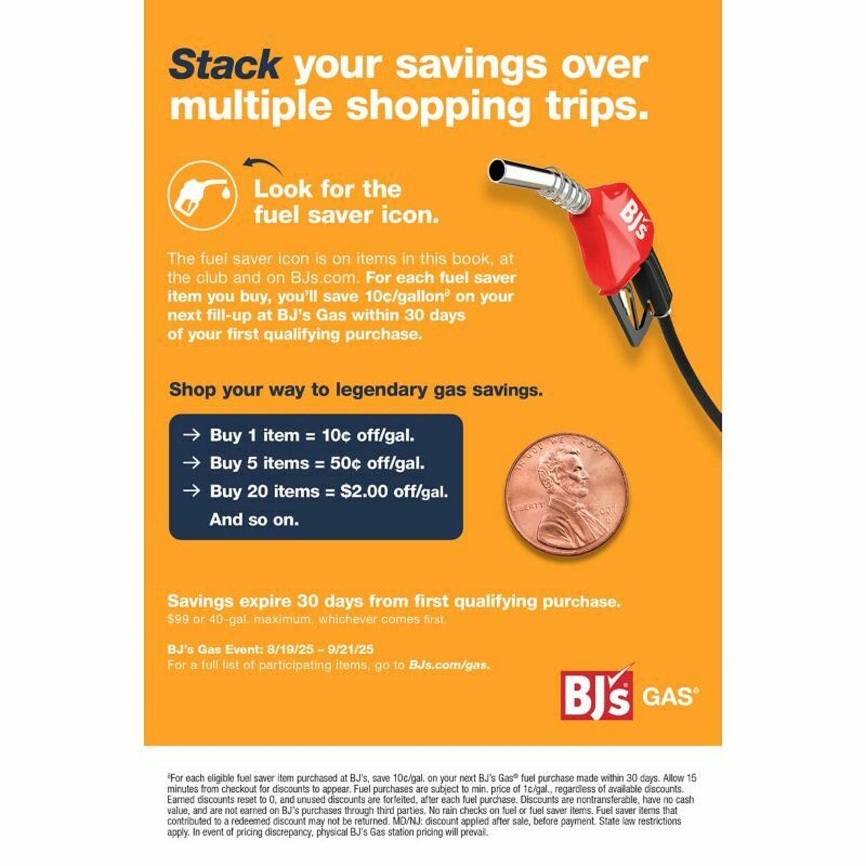 Weekly ad BJ's 08/25/2025 - 09/01/2025