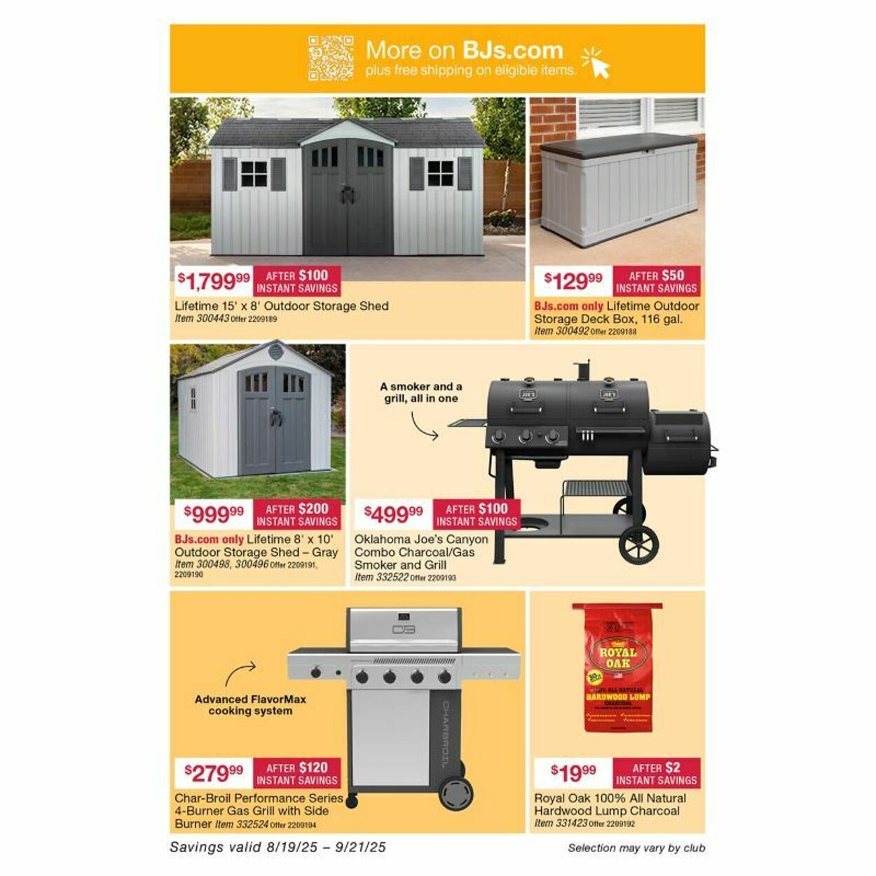 Weekly ad BJ's 08/25/2025 - 09/01/2025