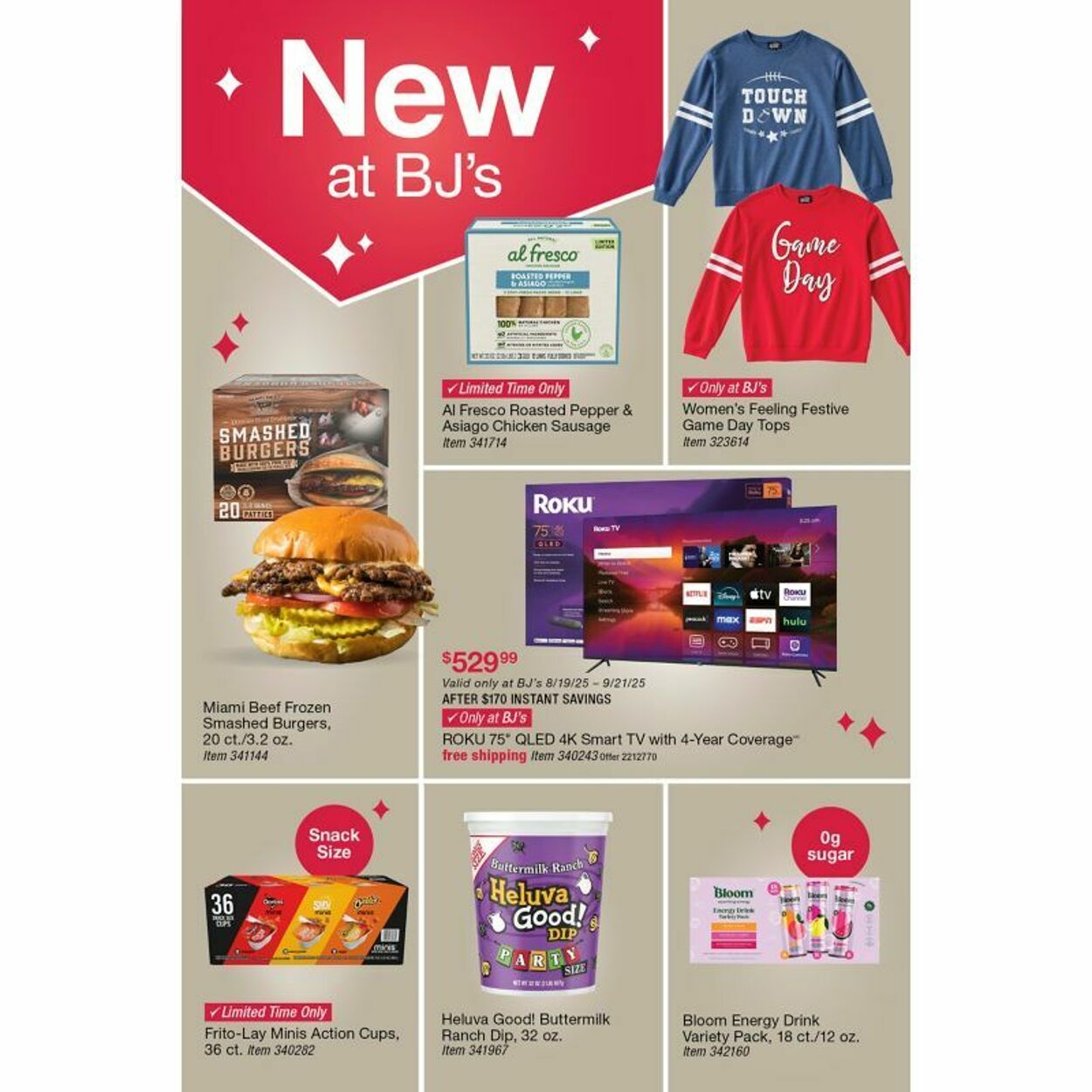 Weekly ad BJ's 08/25/2025 - 09/01/2025