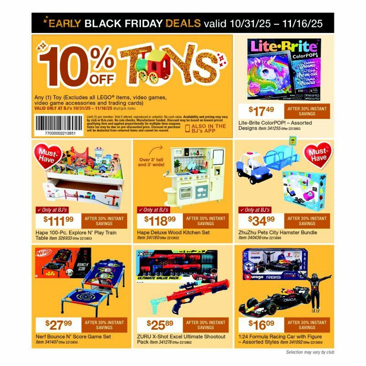 Weekly ad BJ's 11/13/2025 - 11/27/2025