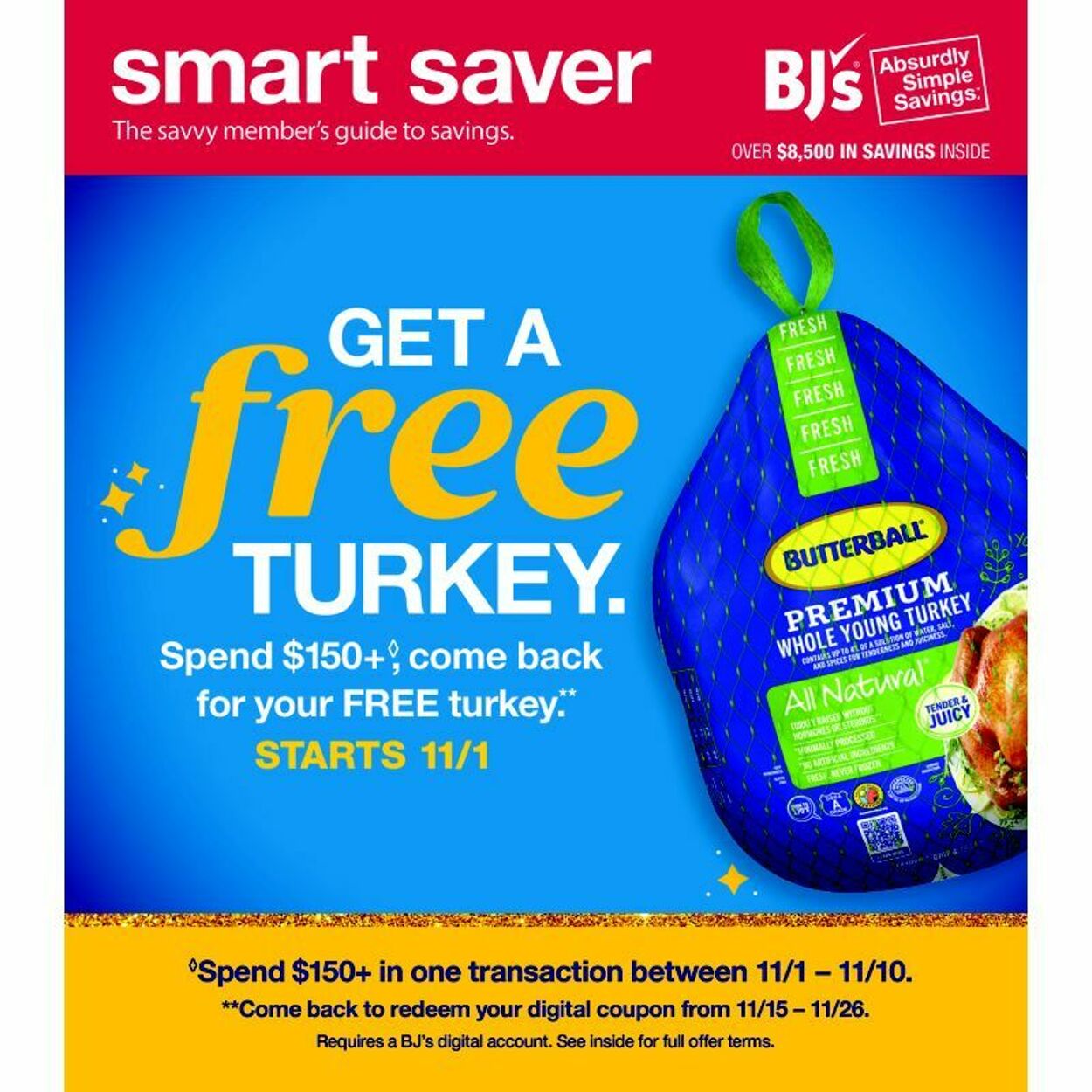 Weekly ad BJ's 11/13/2025 - 11/27/2025