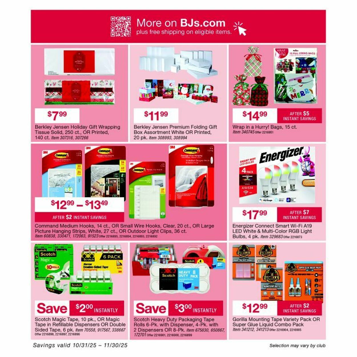 Weekly ad BJ's 11/13/2025 - 11/27/2025