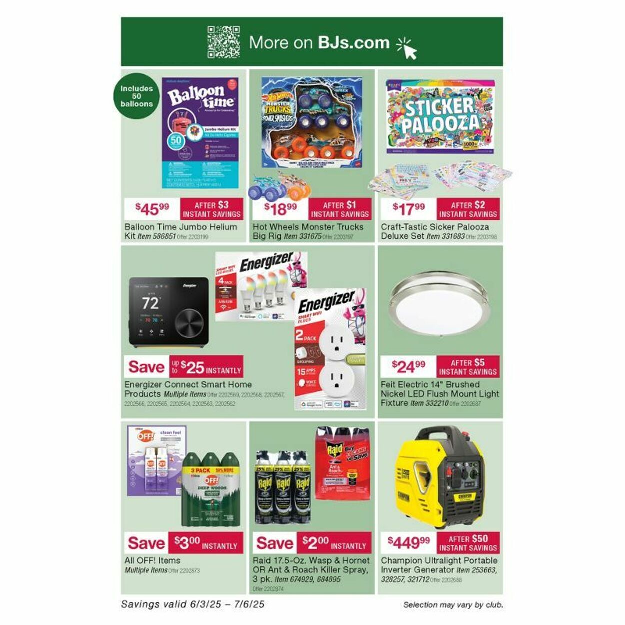 Weekly ad BJ's 06/11/2025 - 06/25/2025