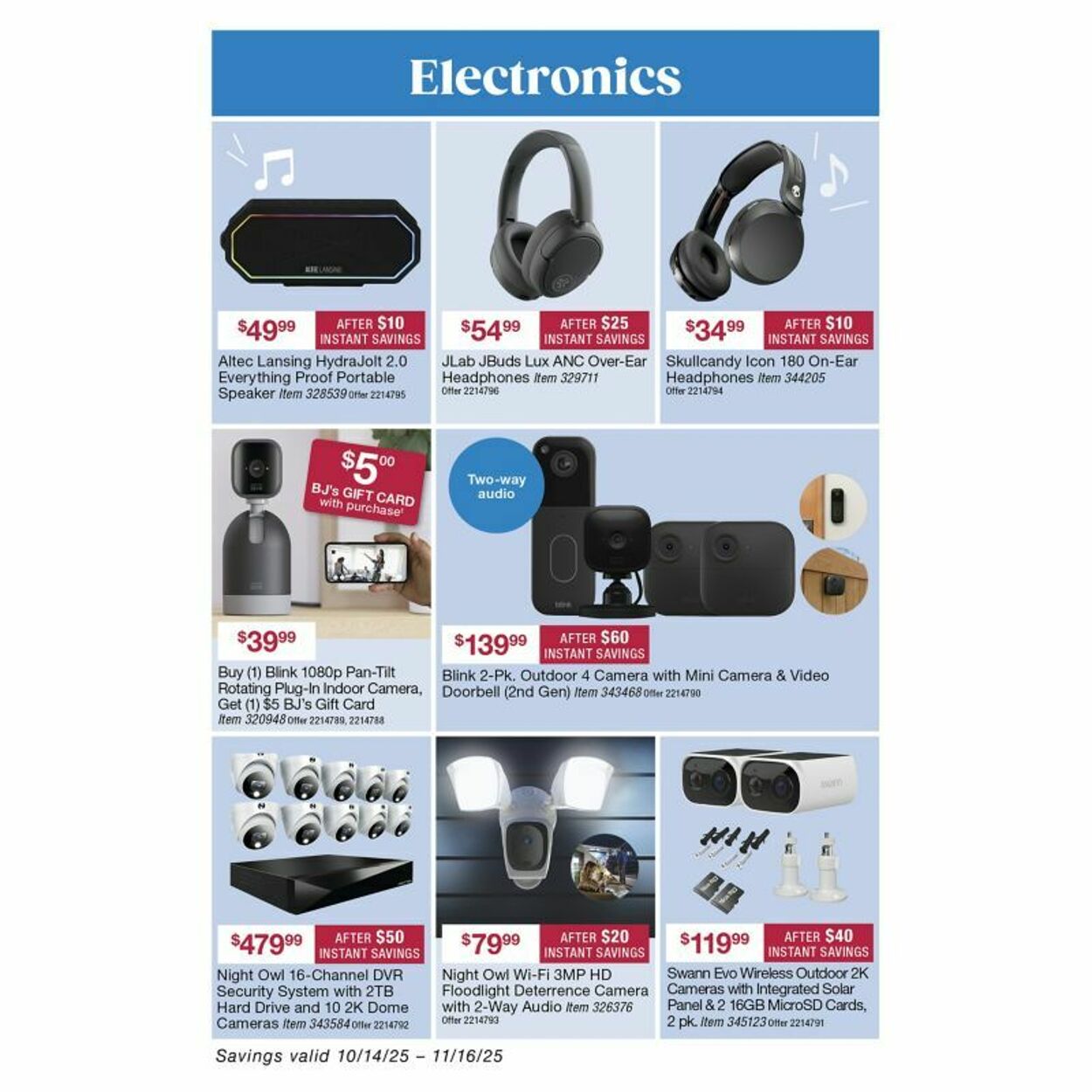 Weekly ad BJ's 10/16/2025 - 10/30/2025