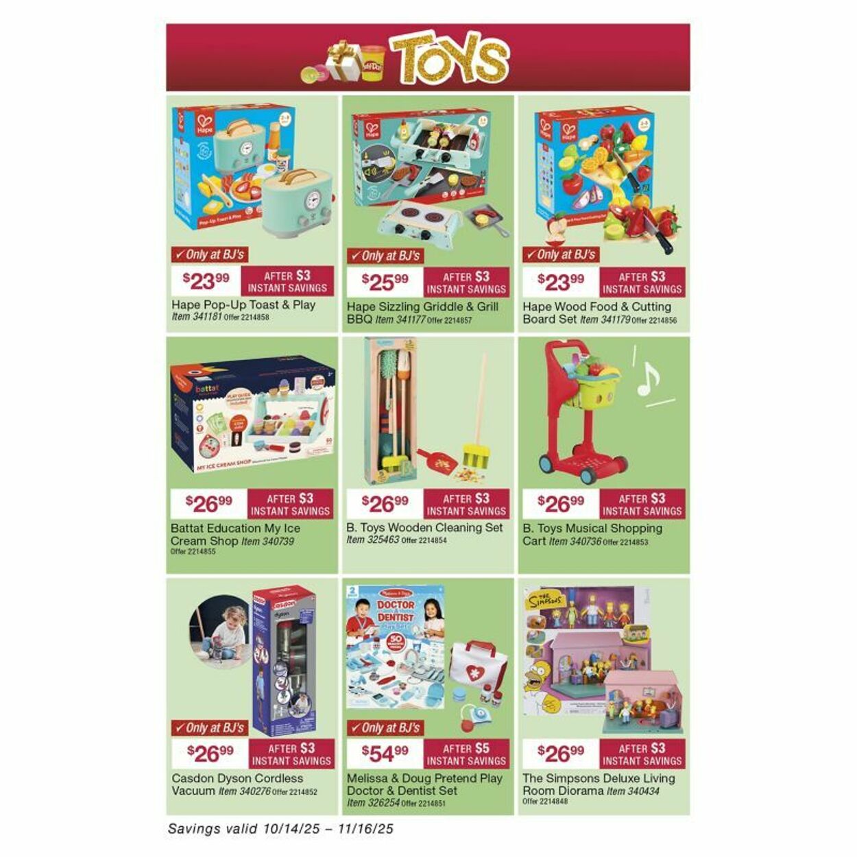 Weekly ad BJ's 10/16/2025 - 10/30/2025