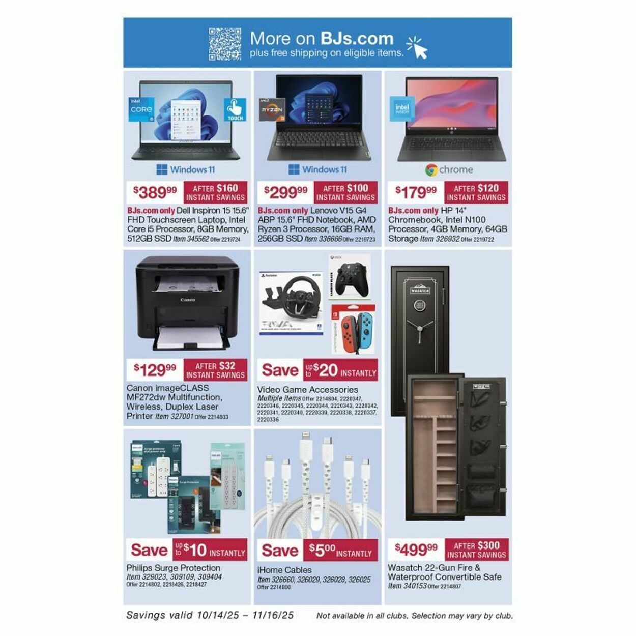 Weekly ad BJ's 10/16/2025 - 10/30/2025