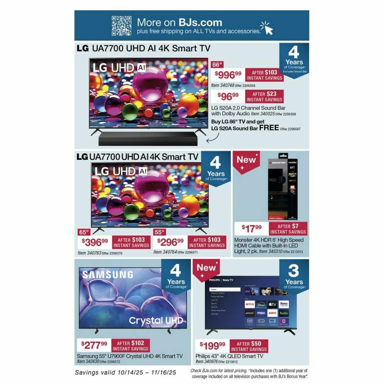 Weekly ad BJ's 10/16/2025 - 10/30/2025
