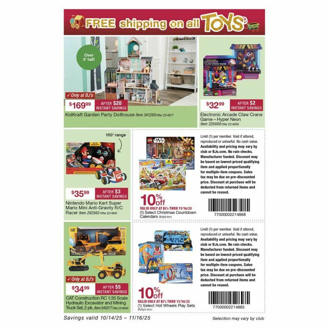 Weekly ad BJ's 10/16/2025 - 10/30/2025