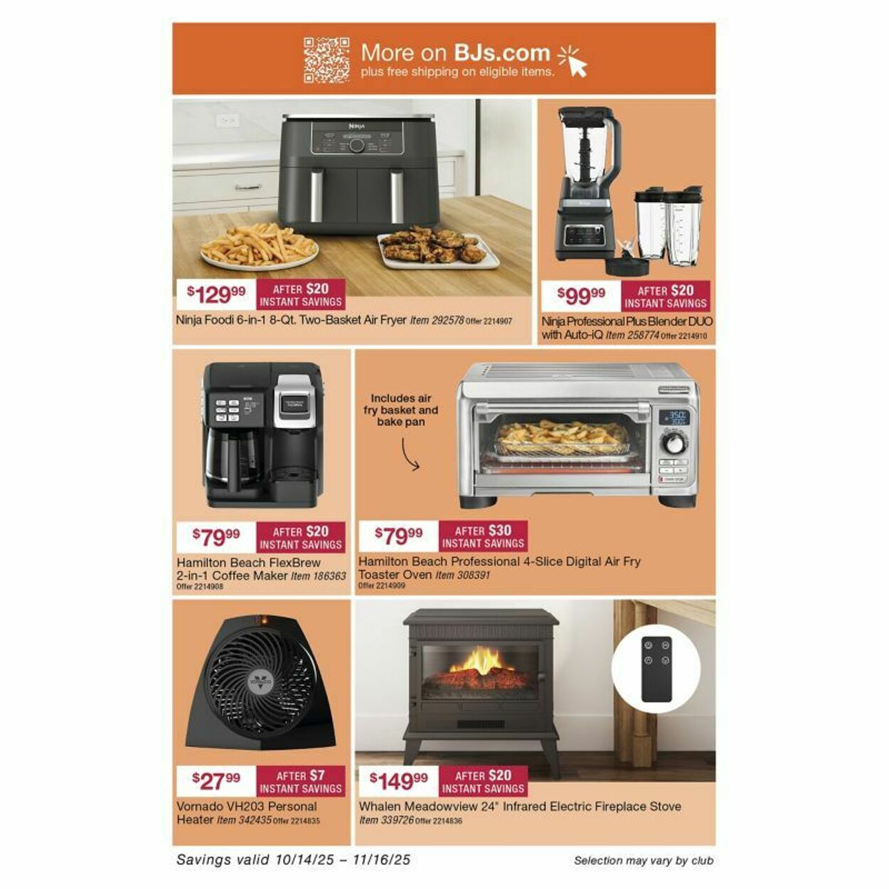 Weekly ad BJ's 10/16/2025 - 10/30/2025