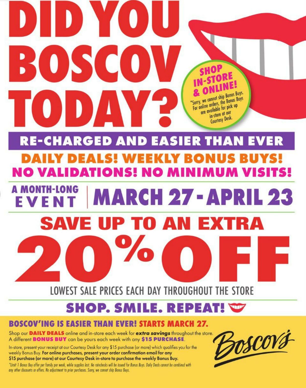 Weekly ad Boscov's 03/27/2022 - 04/23/2022