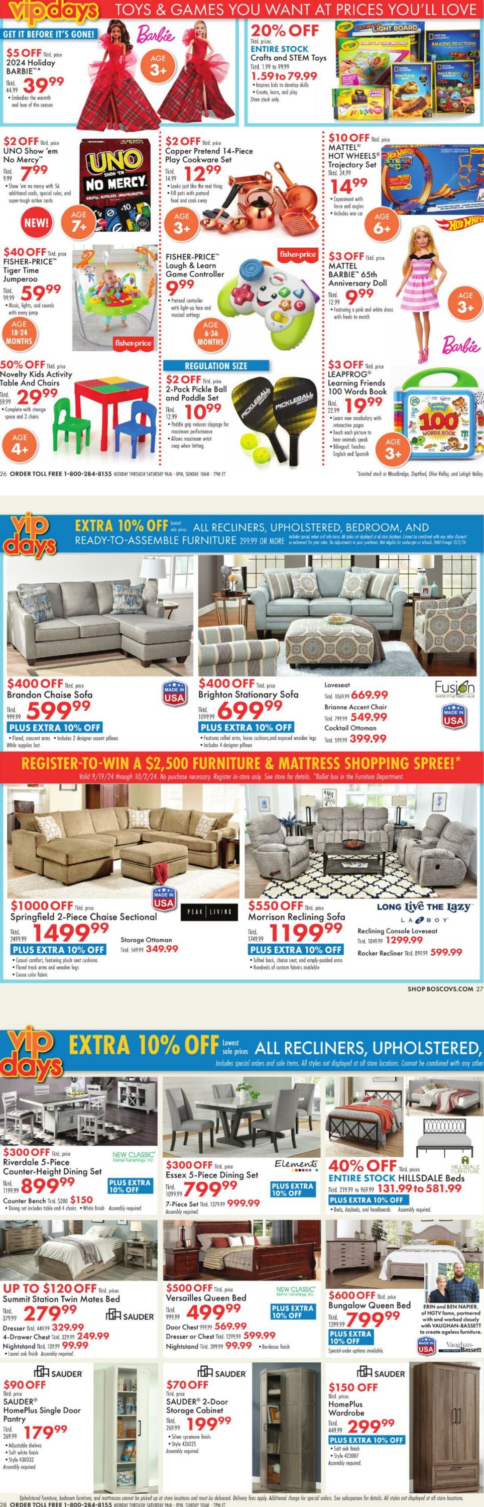 Weekly ad Boscov's 09/19/2024 - 09/25/2024