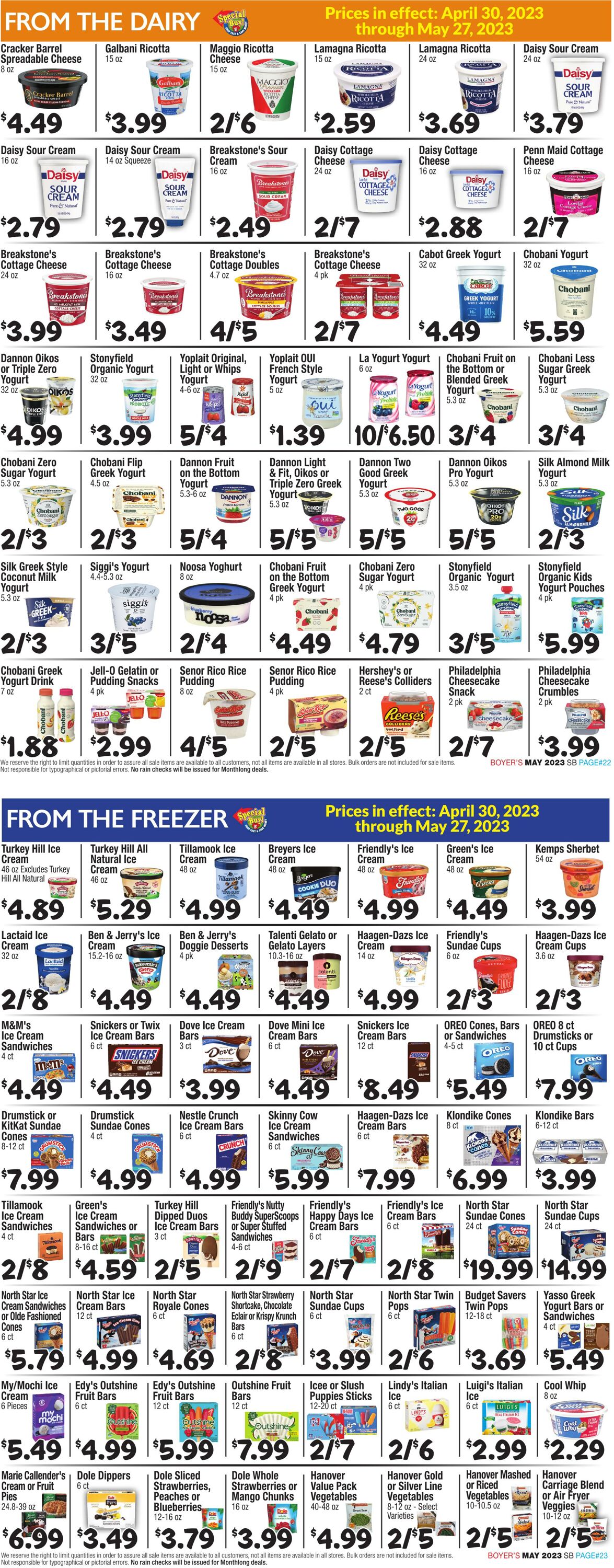 Weekly ad Boyer's 04/30/2023 - 05/27/2023