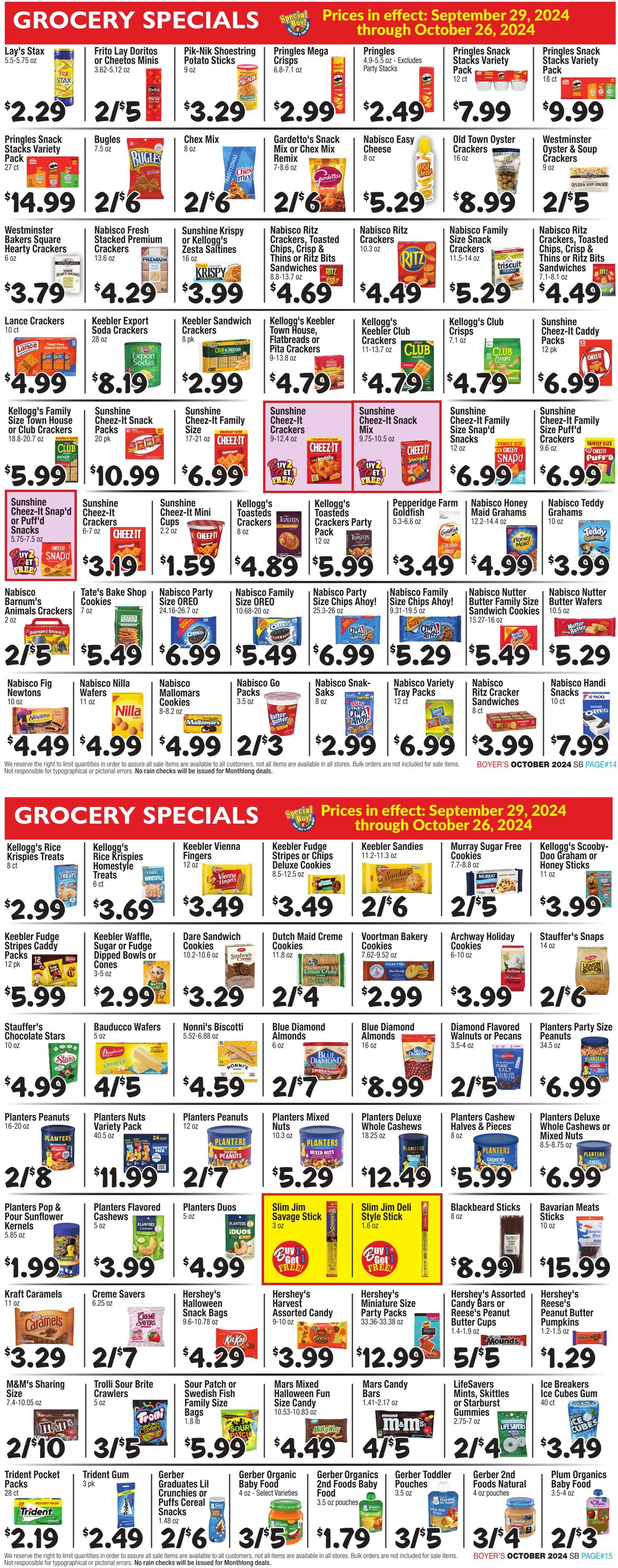 Weekly ad Boyer's 09/29/2024 - 10/26/2024