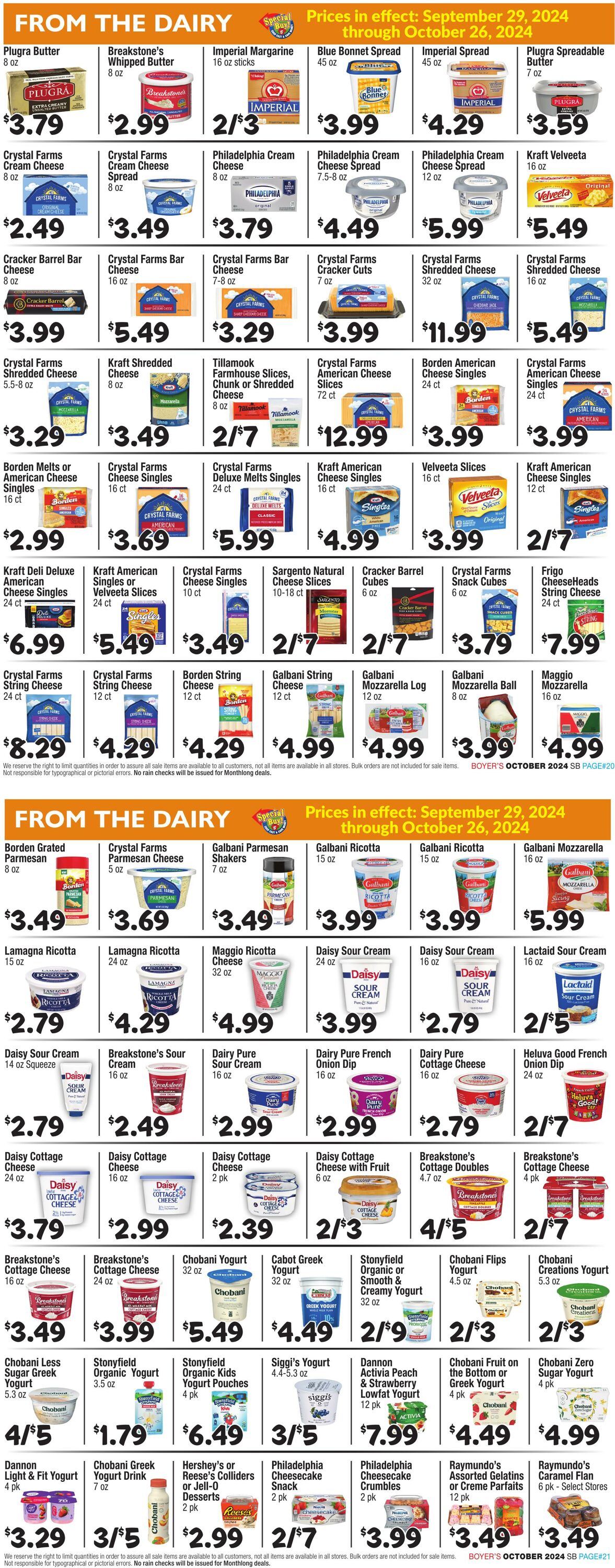 Weekly ad Boyer's 09/29/2024 - 10/26/2024