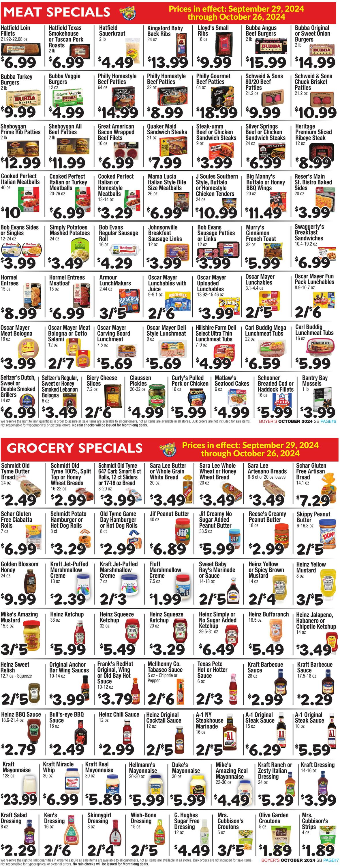 Weekly ad Boyer's 09/29/2024 - 10/26/2024