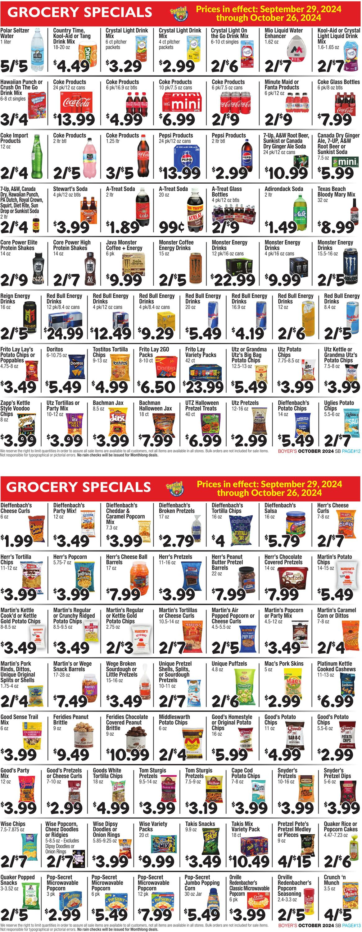 Weekly ad Boyer's 09/29/2024 - 10/26/2024