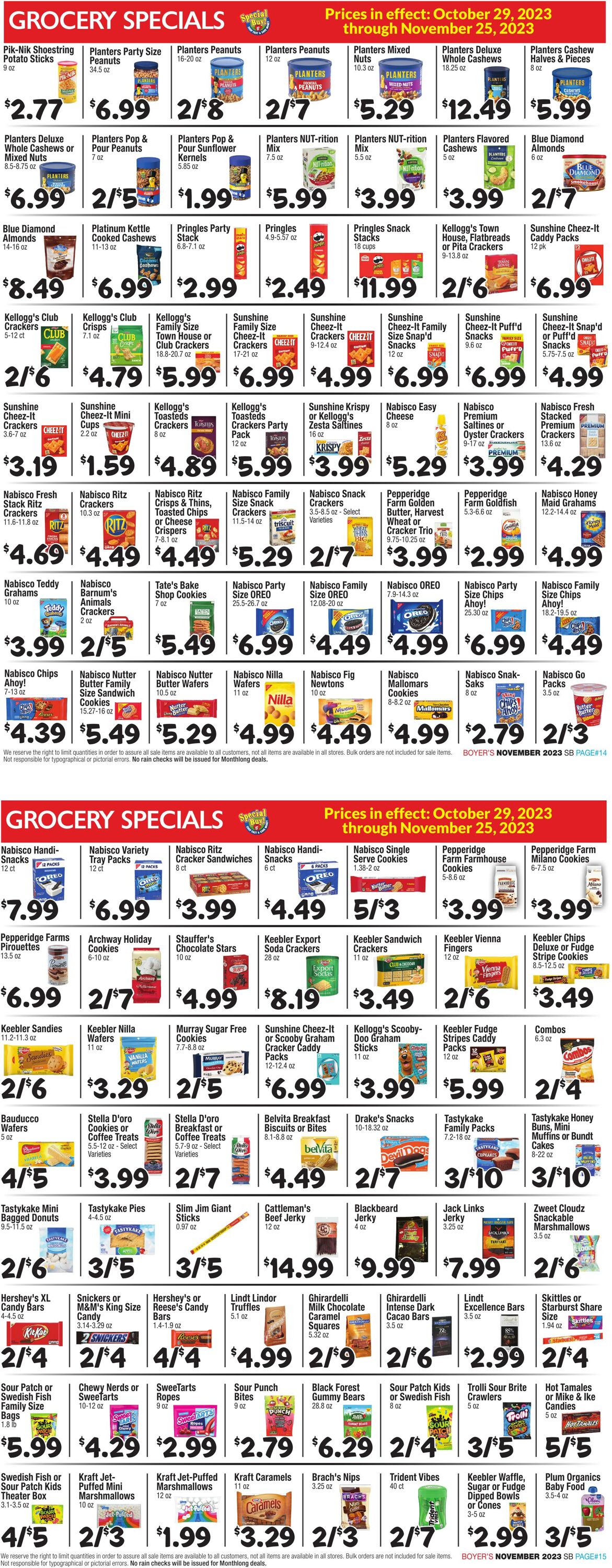 Weekly ad Boyer's 10/29/2023 - 11/24/2023