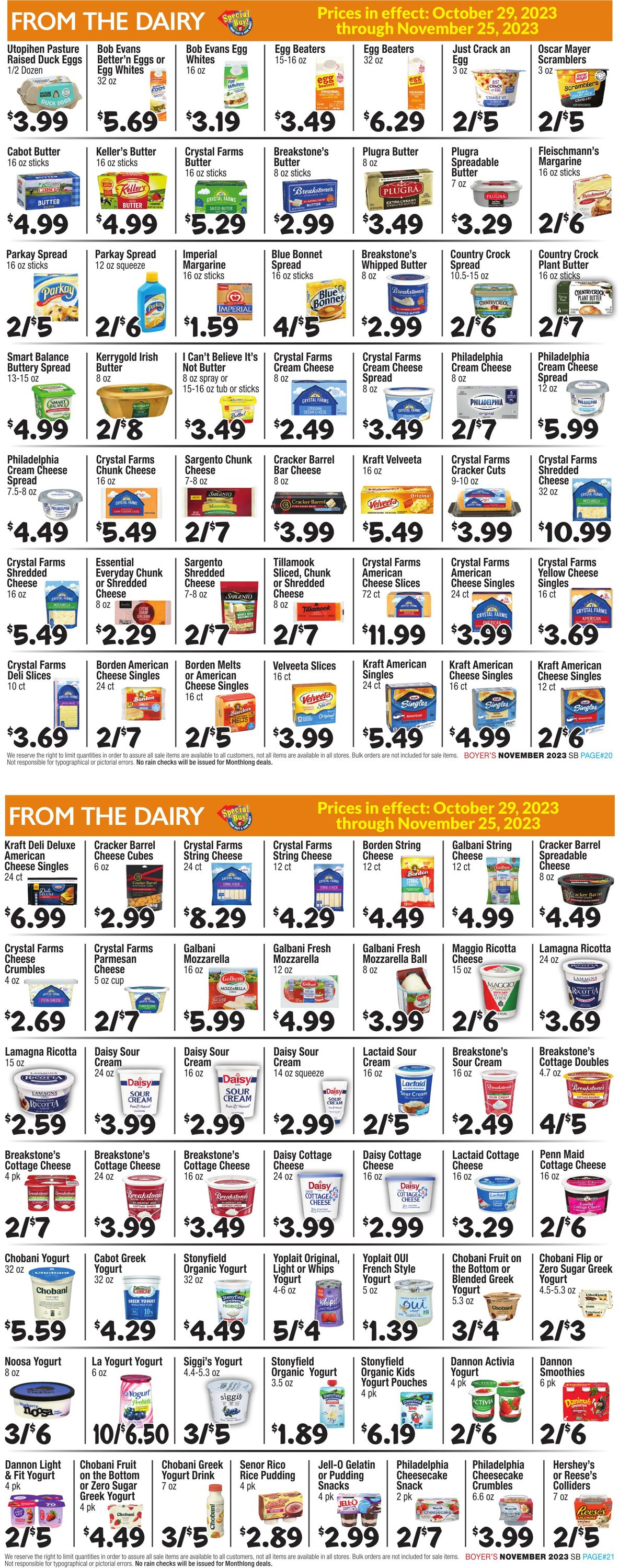 Weekly ad Boyer's 10/29/2023 - 11/24/2023