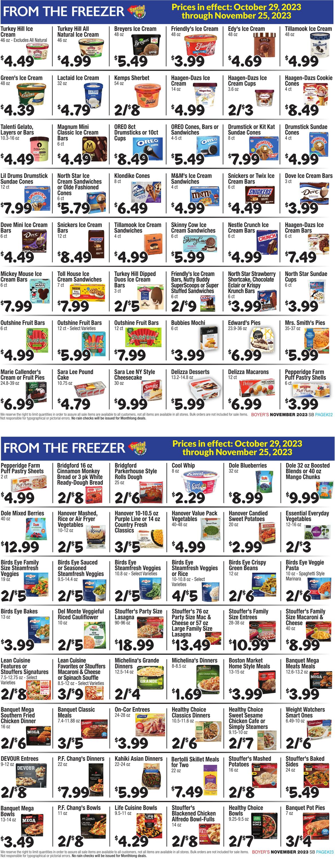 Weekly ad Boyer's 10/29/2023 - 11/24/2023