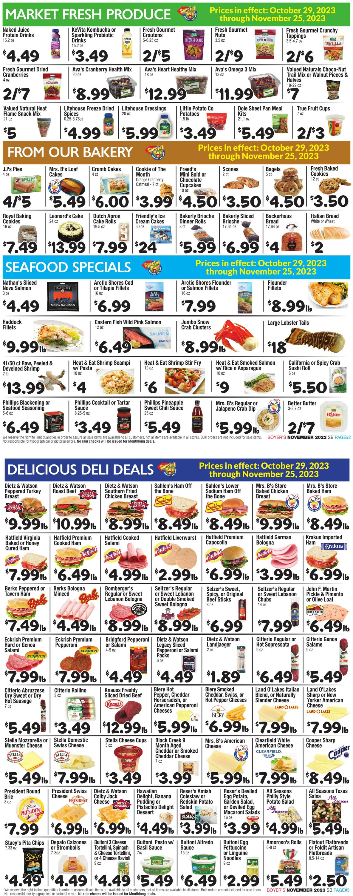 Weekly ad Boyer's 10/29/2023 - 11/24/2023