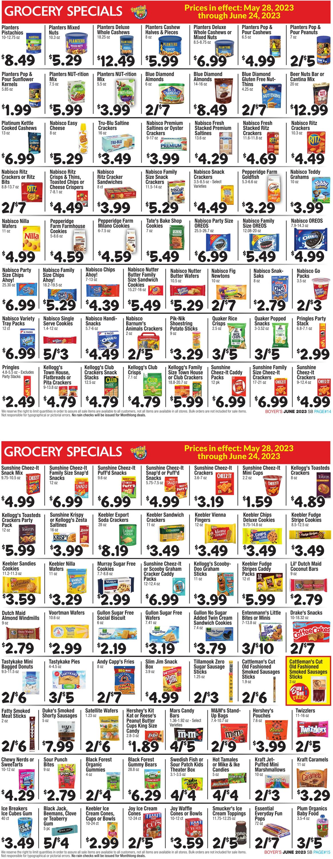Weekly ad Boyer's 05/28/2023 - 06/24/2023
