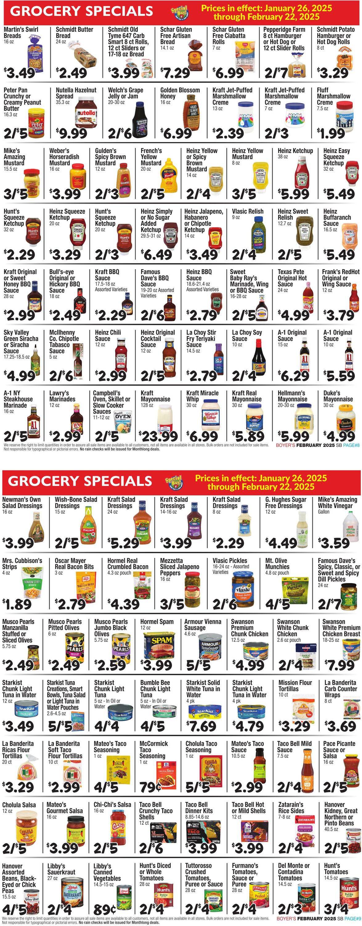 Weekly ad Boyer's 01/26/2025 - 02/22/2025