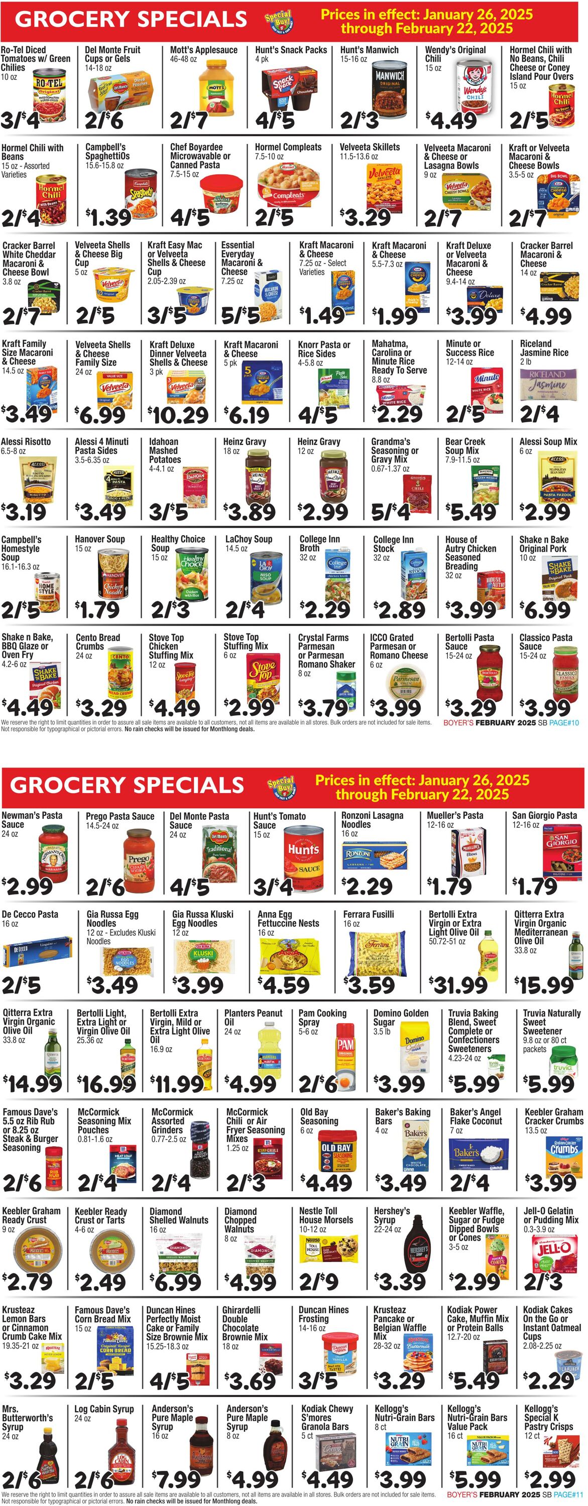 Weekly ad Boyer's 01/26/2025 - 02/22/2025