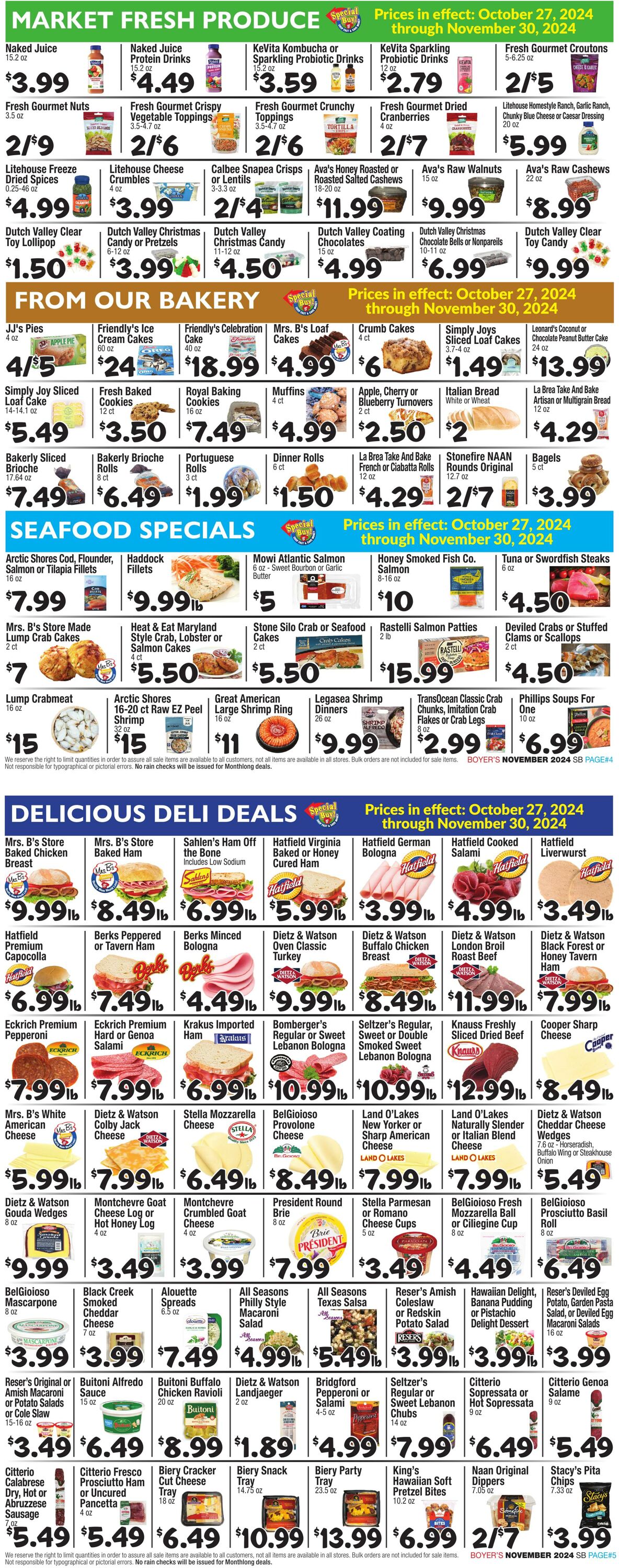 Weekly ad Boyer's 10/27/2024 - 11/29/2024