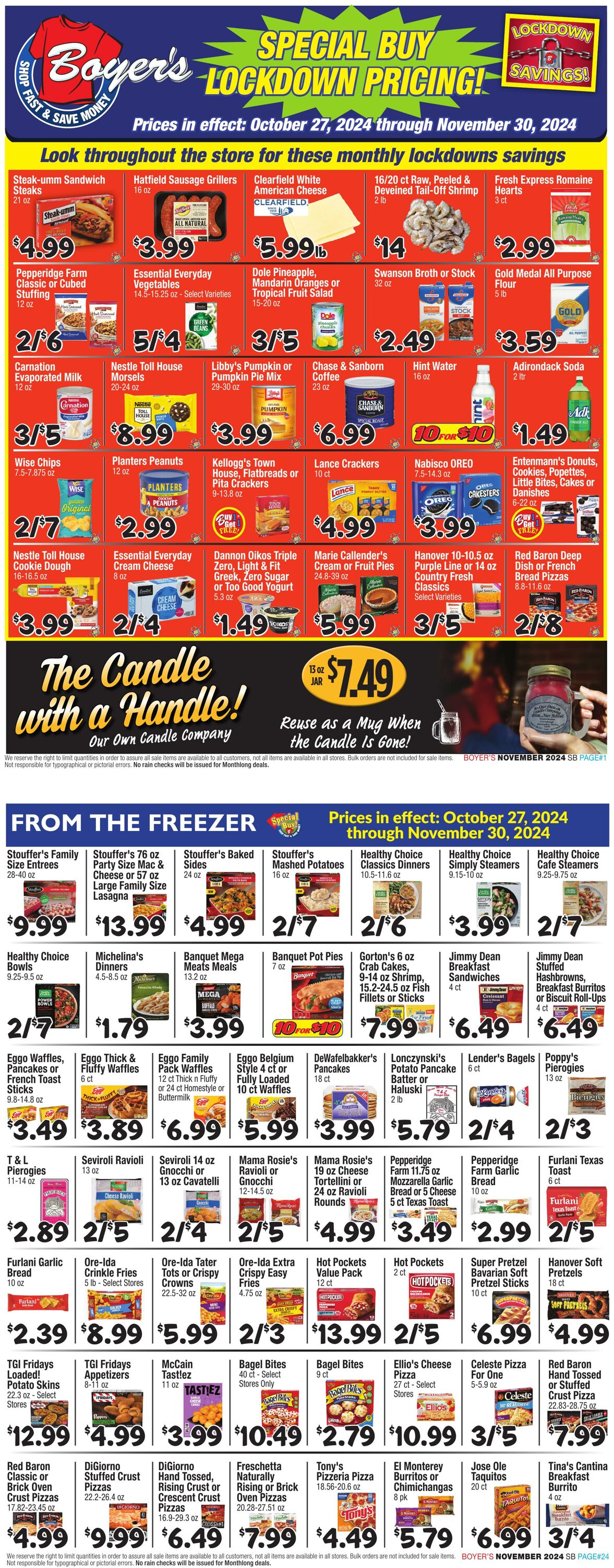 Weekly ad Boyer's 10/27/2024 - 11/29/2024