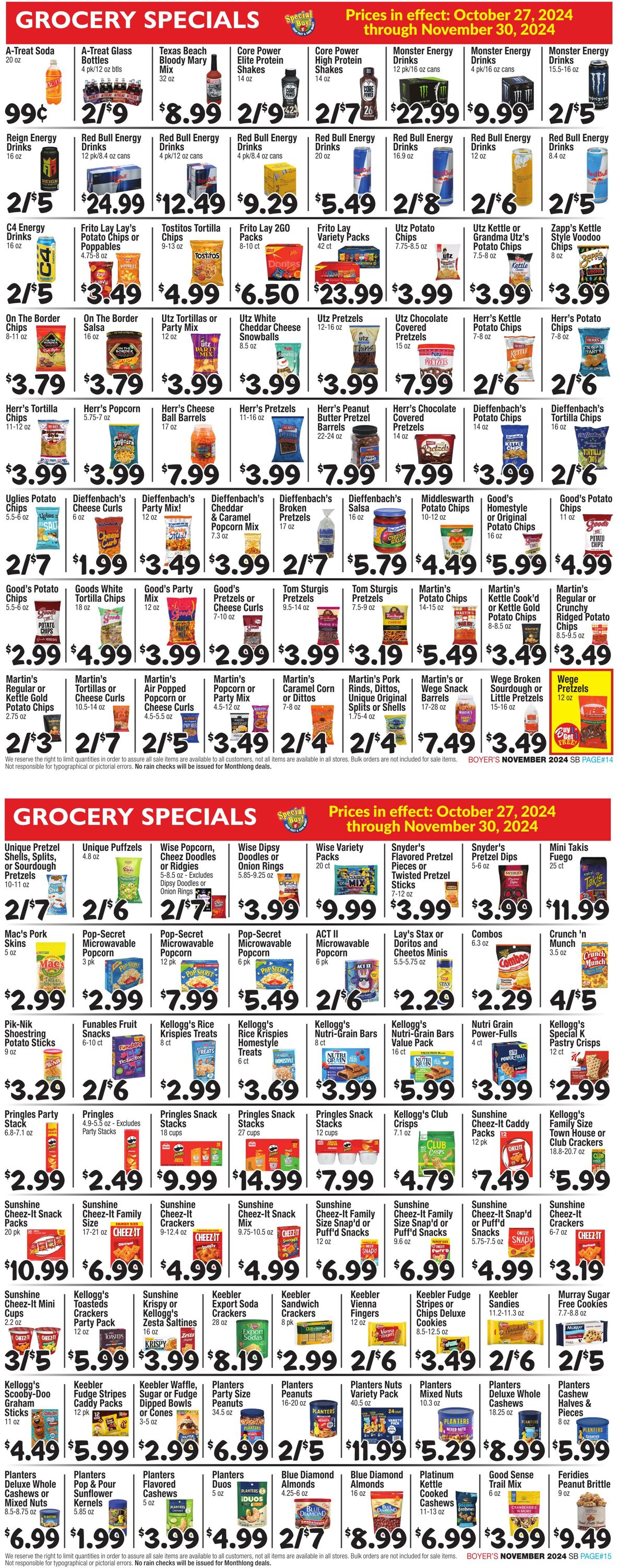 Weekly ad Boyer's 10/27/2024 - 11/29/2024