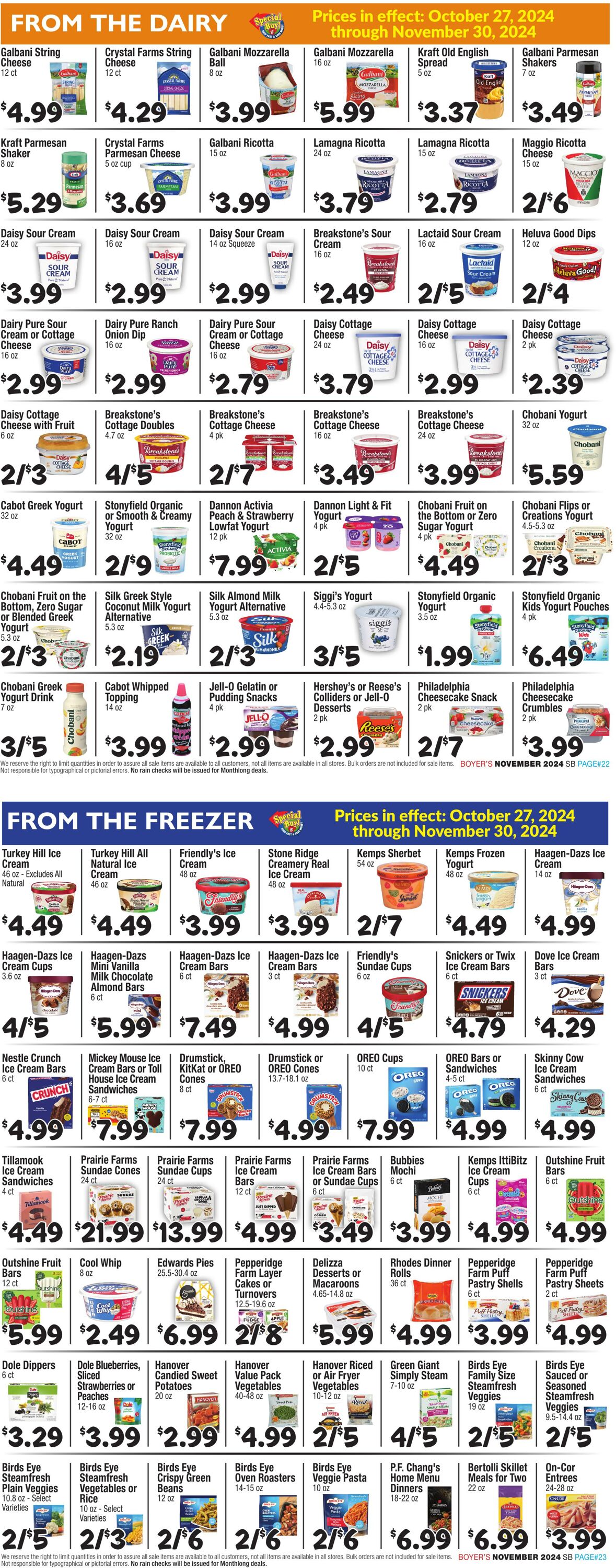 Weekly ad Boyer's 10/27/2024 - 11/29/2024