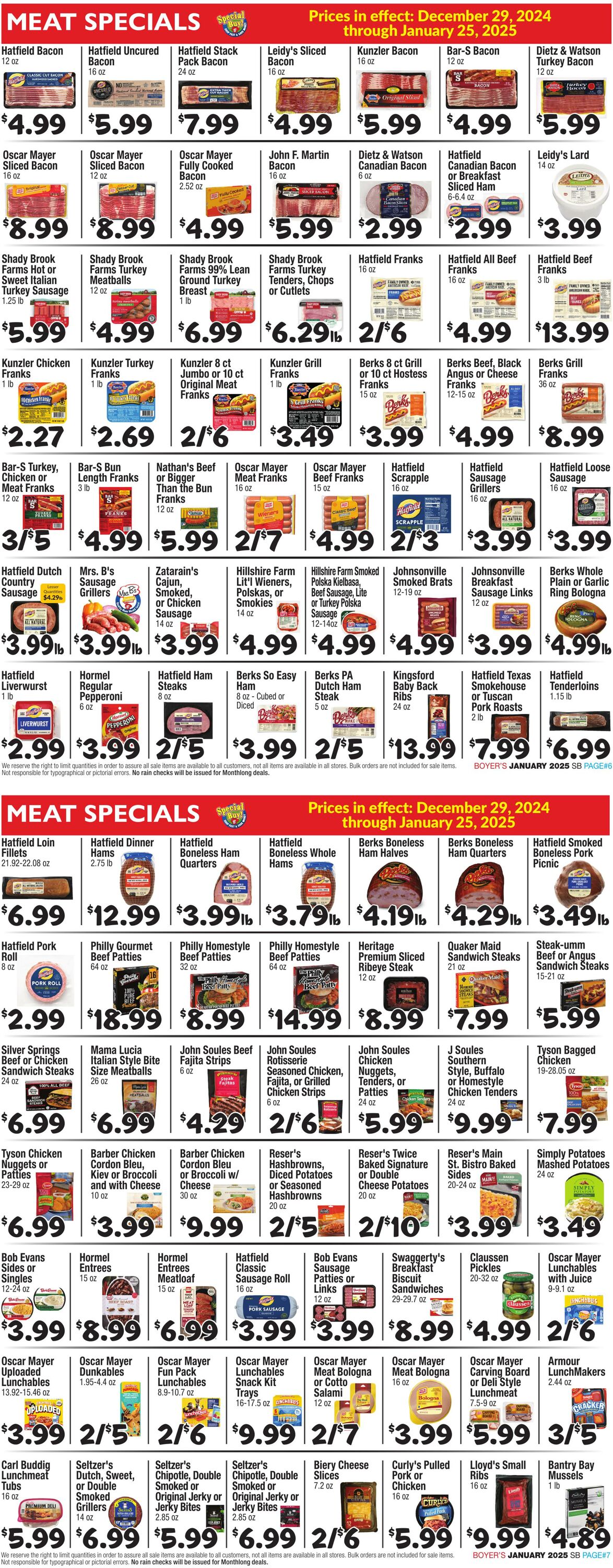 Weekly ad Boyer's 12/29/2025 - 01/25/2026