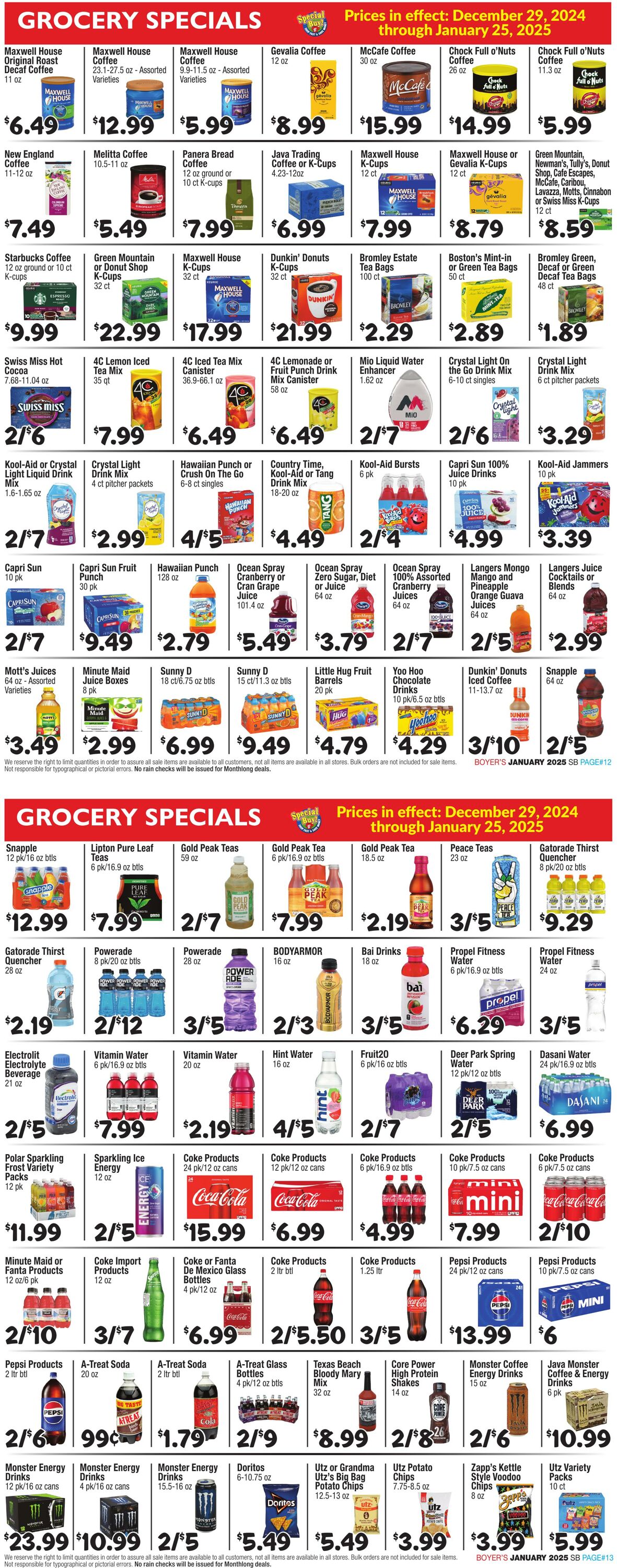 Weekly ad Boyer's 12/29/2025 - 01/25/2026