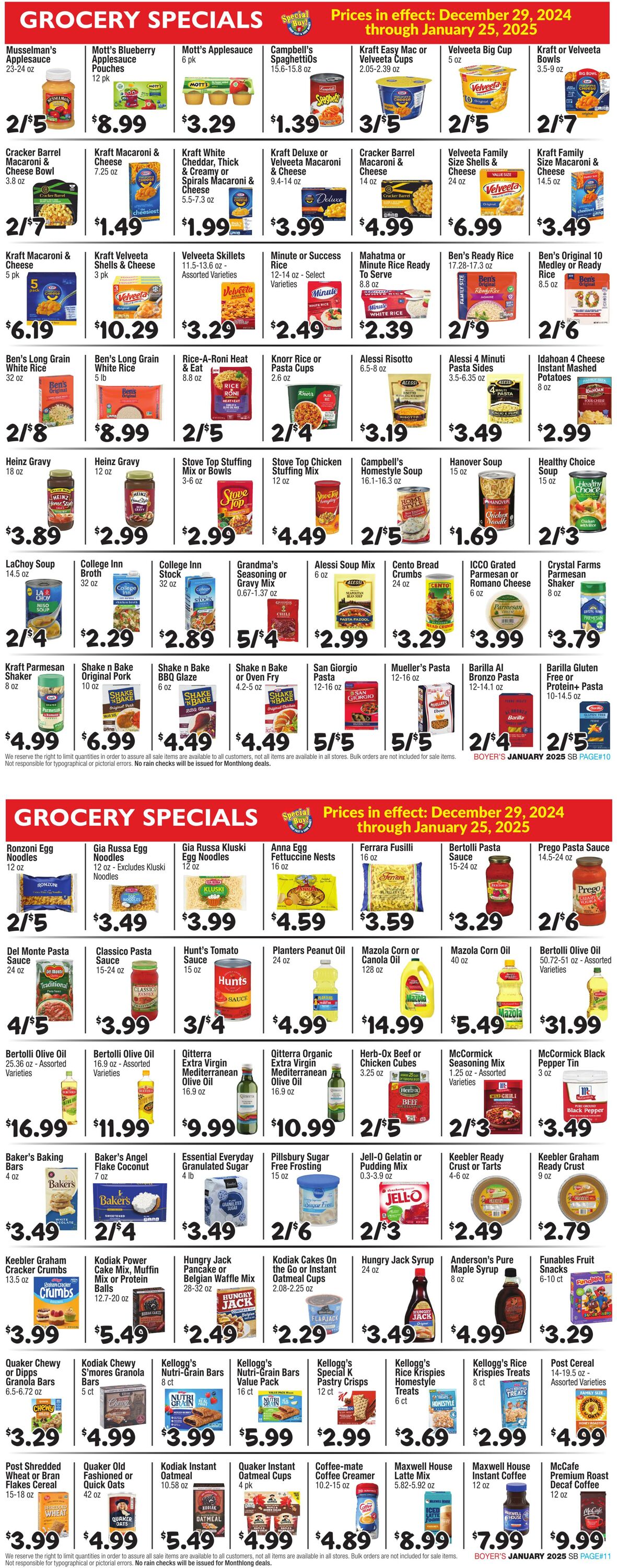 Weekly ad Boyer's 12/29/2025 - 01/25/2026