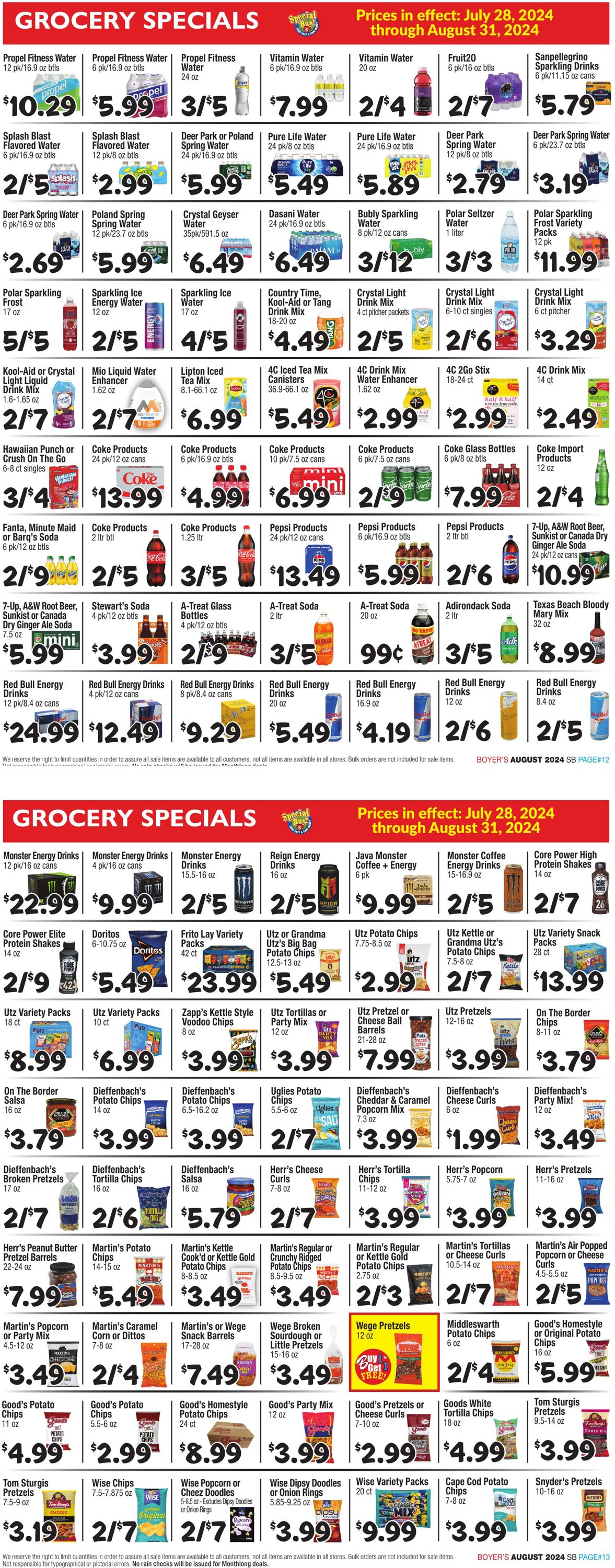 Weekly ad Boyer's 07/28/2024 - 08/31/2024