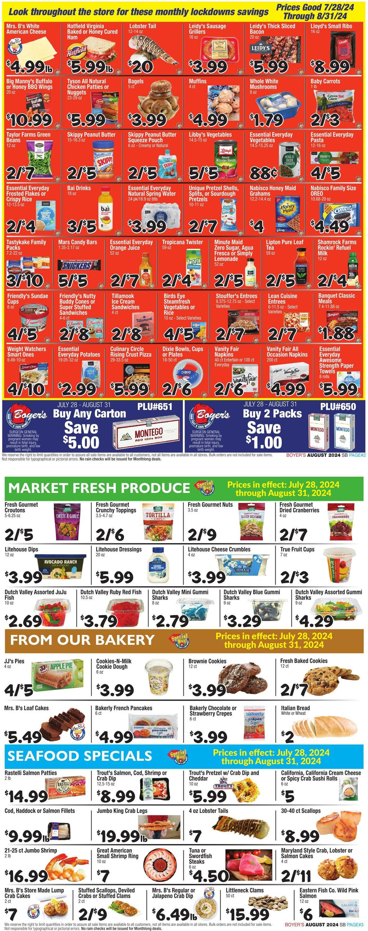 Weekly ad Boyer's 07/28/2024 - 08/31/2024