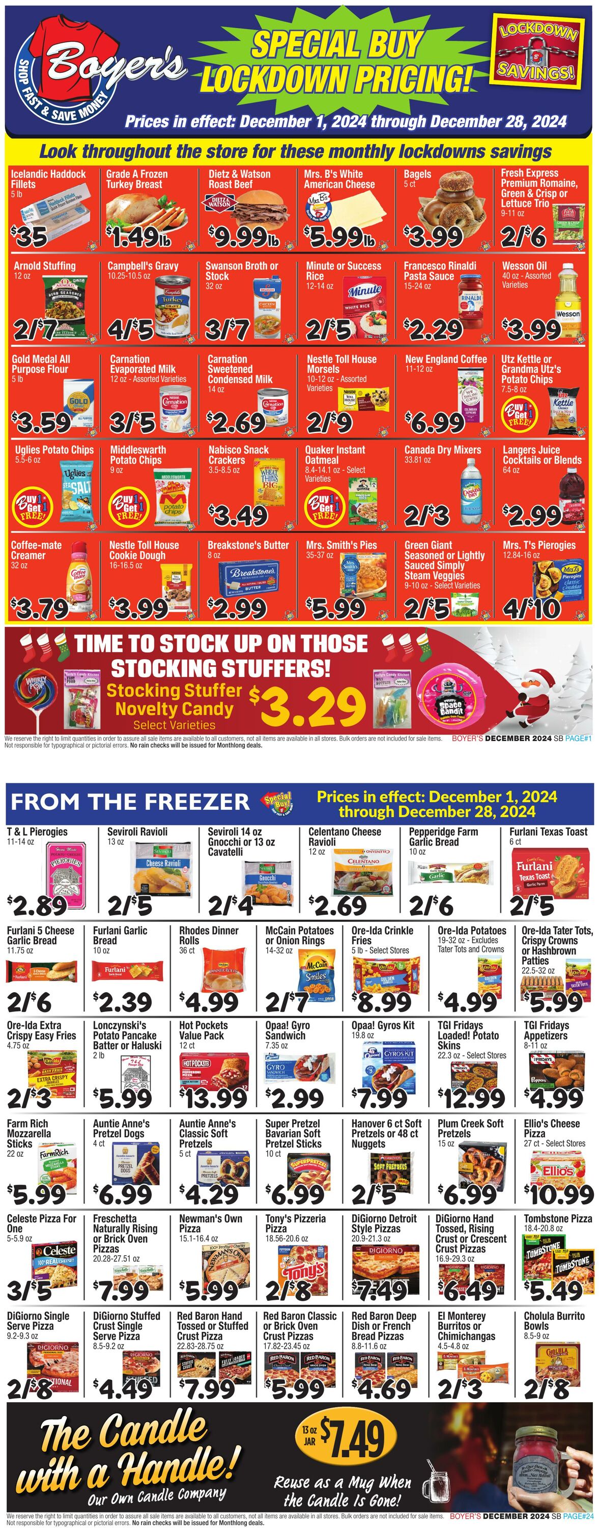 Weekly ad Boyer's 12/01/2024 - 12/28/2024