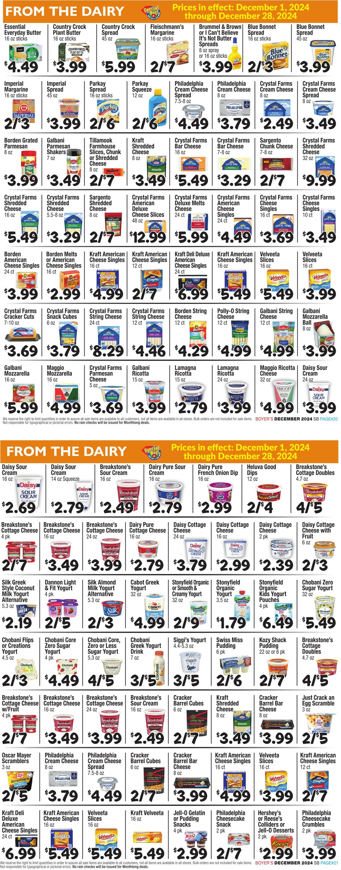 Weekly ad Boyer's 12/01/2024 - 12/28/2024