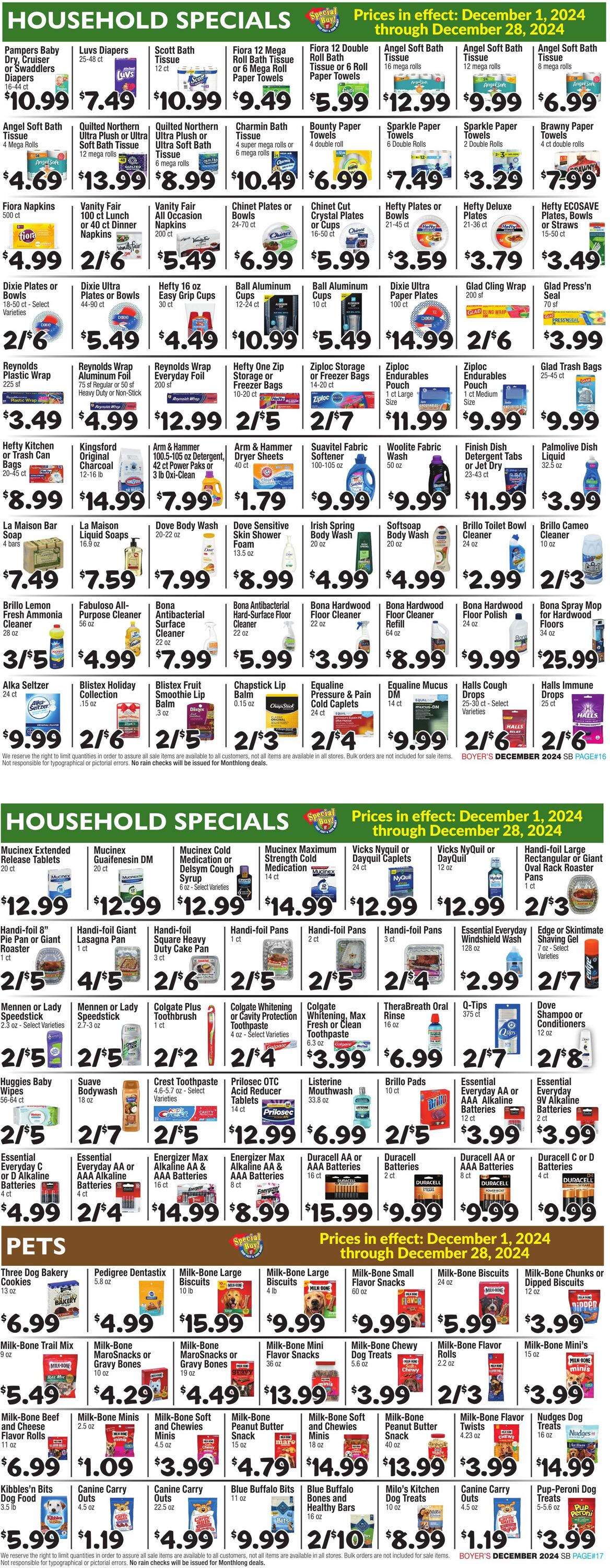 Weekly ad Boyer's 12/01/2024 - 12/28/2024