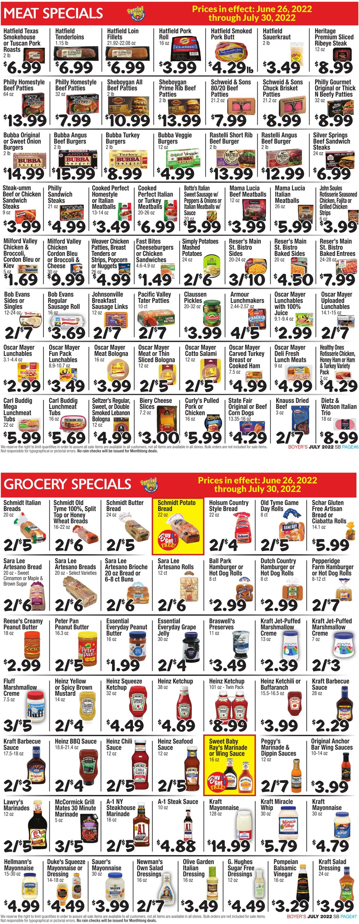 Weekly ad Boyer's 06/26/2022 - 07/30/2022