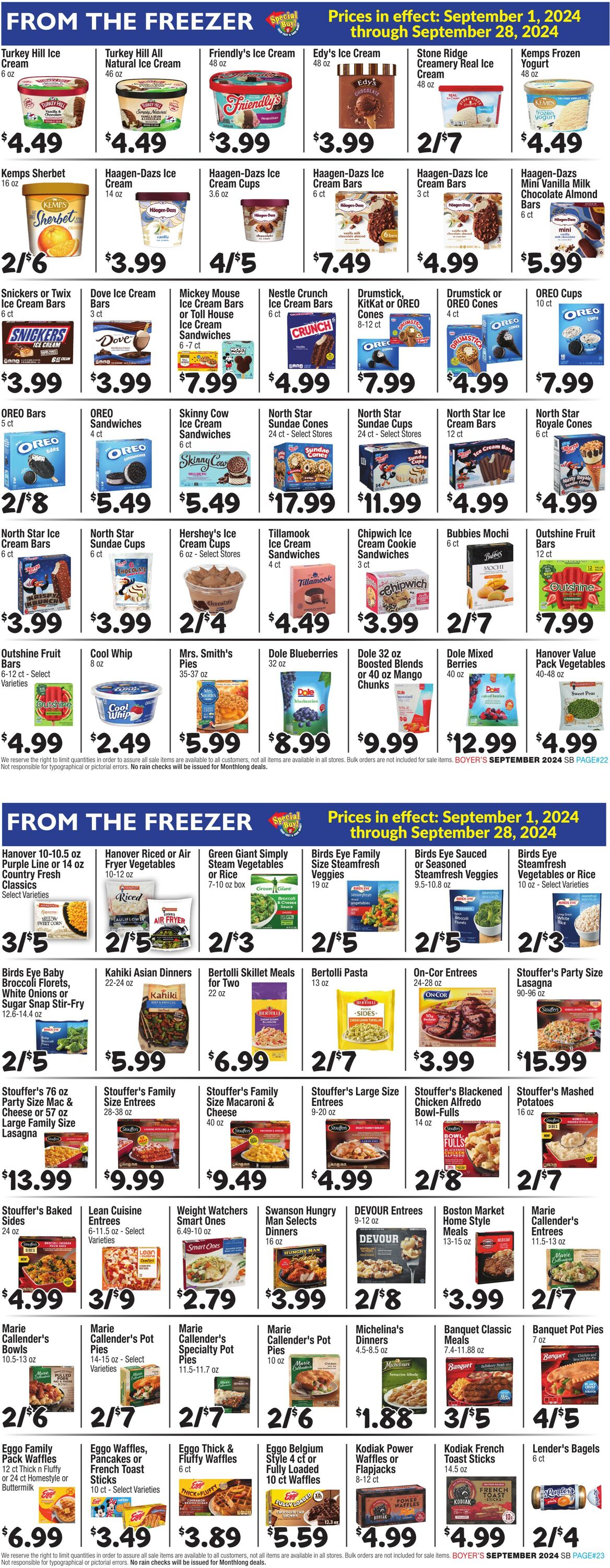 Weekly ad Boyer's 09/01/2024 - 09/28/2024