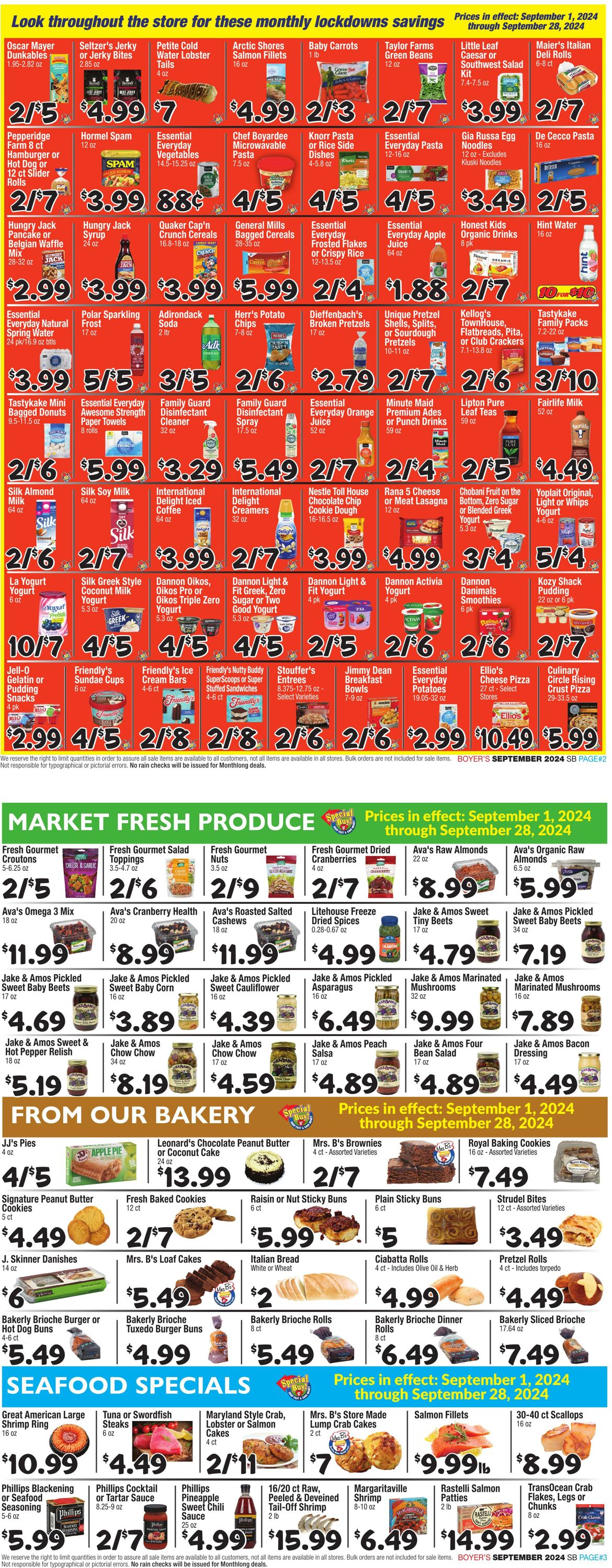 Weekly ad Boyer's 09/01/2024 - 09/28/2024