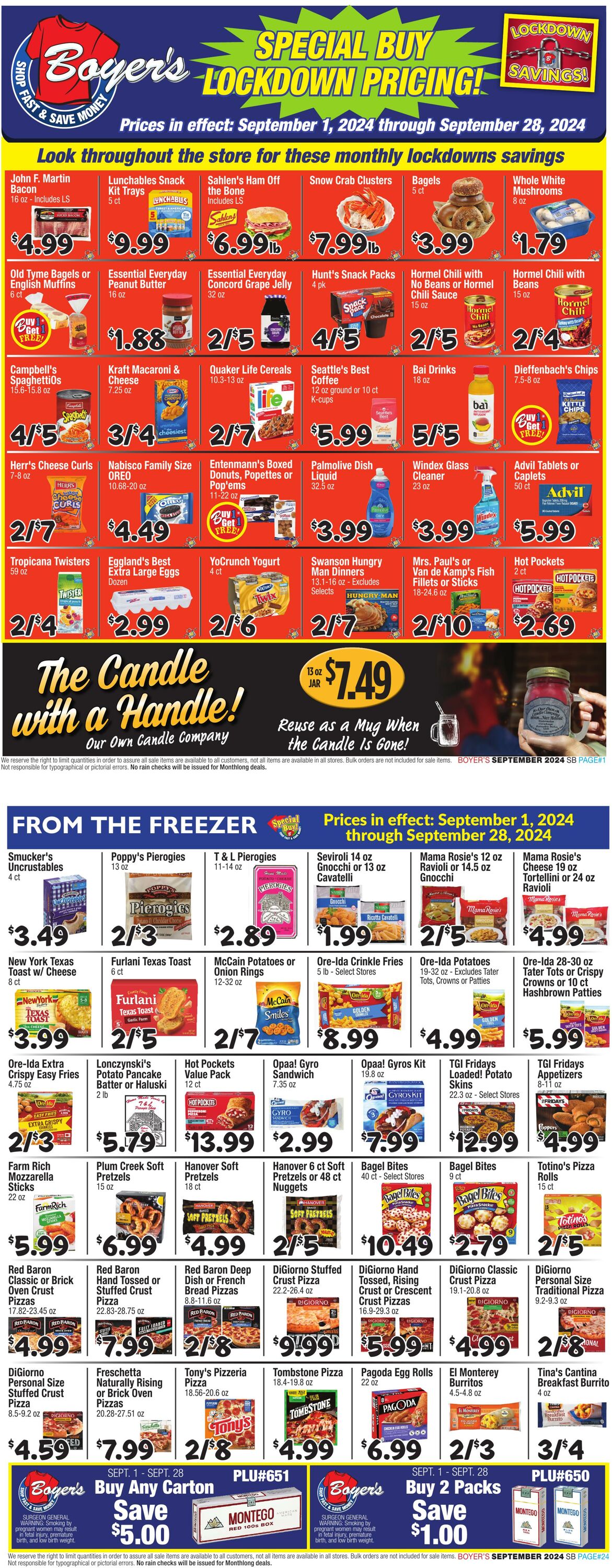 Weekly ad Boyer's 09/01/2024 - 09/28/2024