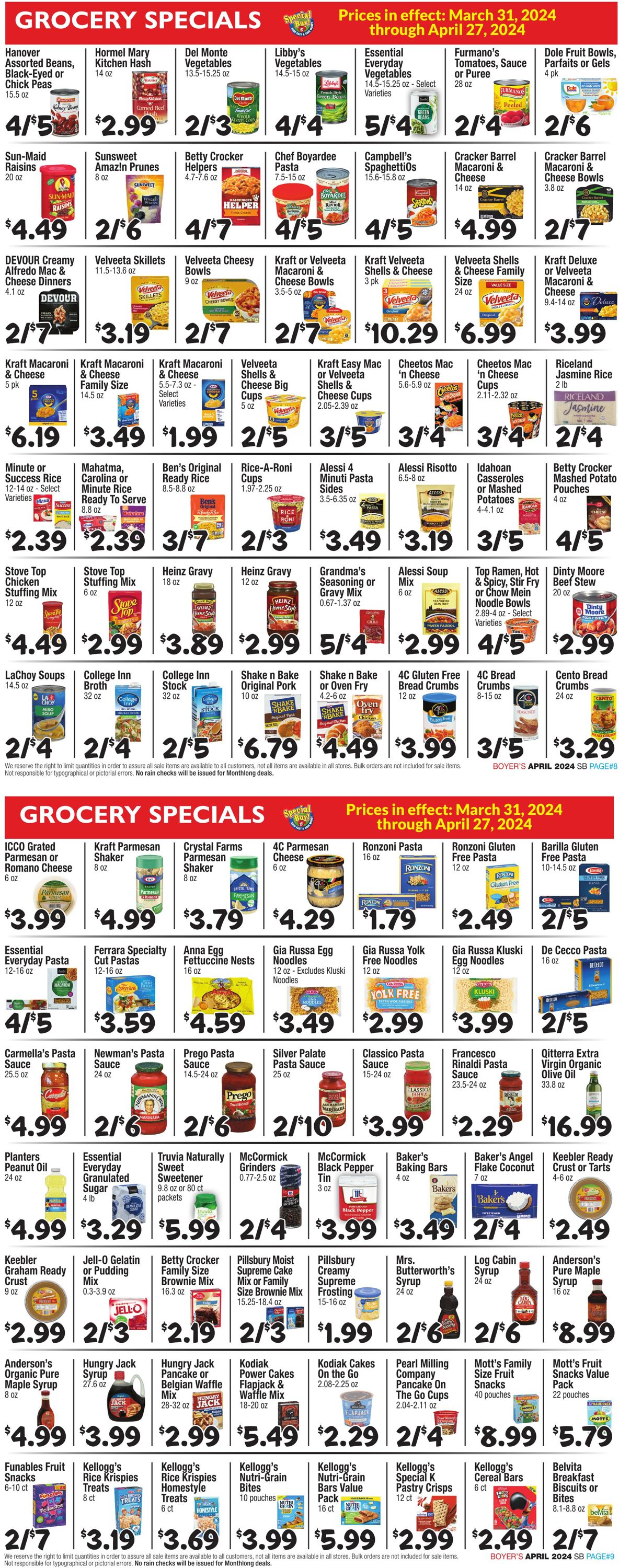 Weekly ad Boyer's 03/31/2024 - 04/27/2024