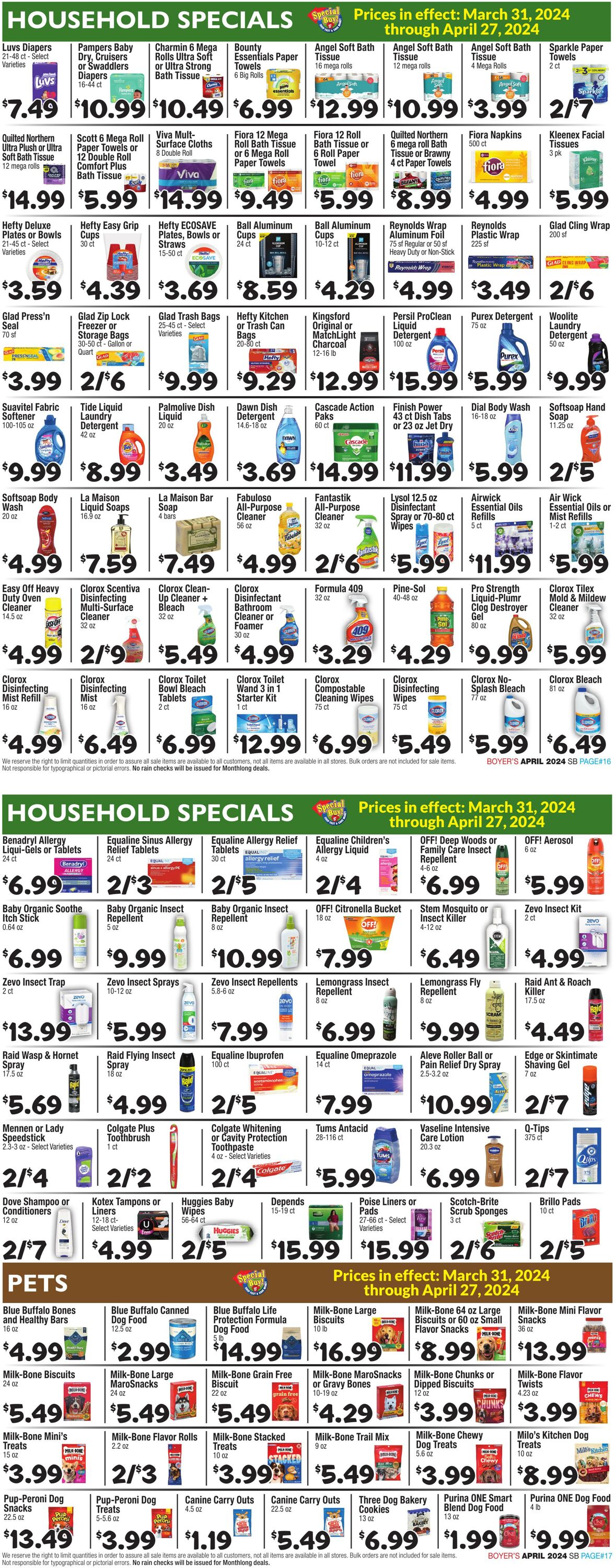 Weekly ad Boyer's 03/31/2024 - 04/27/2024
