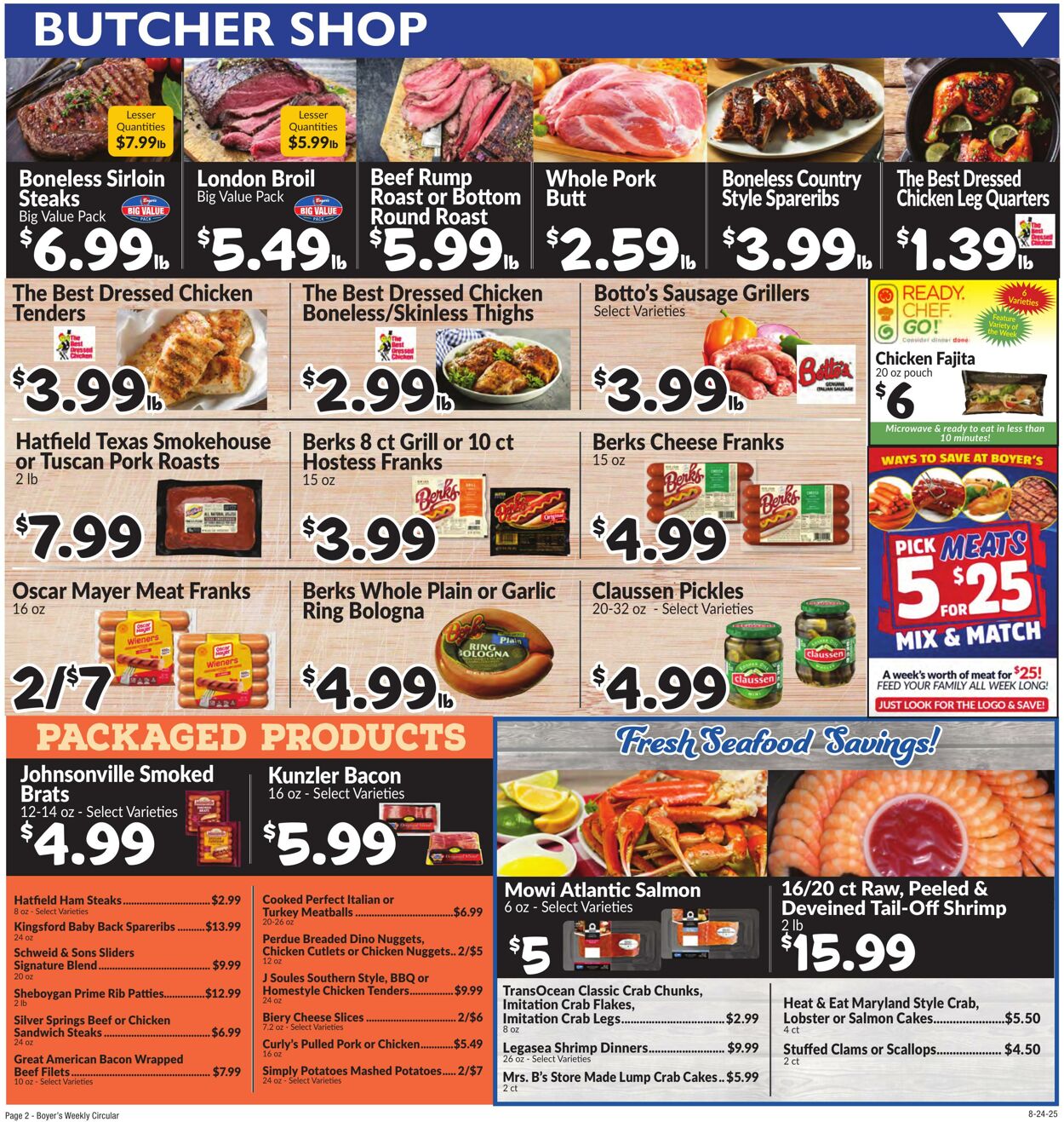 Weekly ad Boyer's 08/24/2025 - 08/30/2025