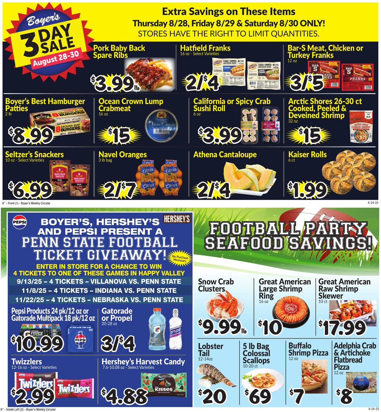 Weekly ad Boyer's 08/24/2025 - 08/30/2025