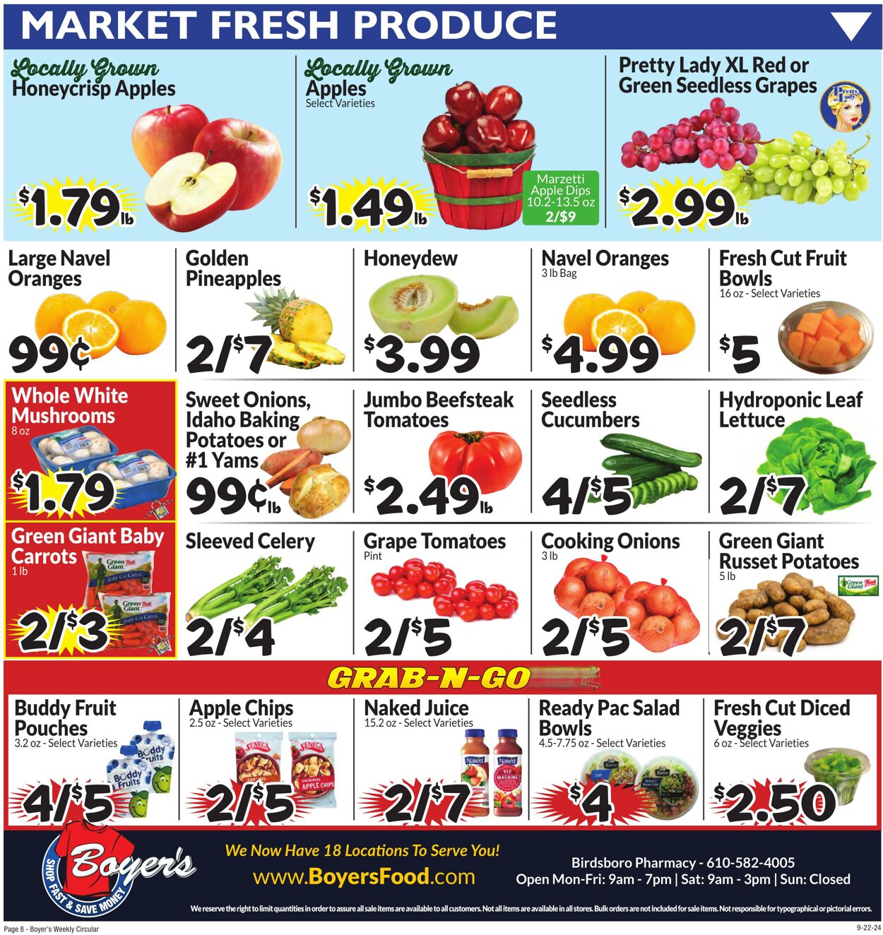 Weekly ad Boyer's 09/22/2024 - 09/28/2024