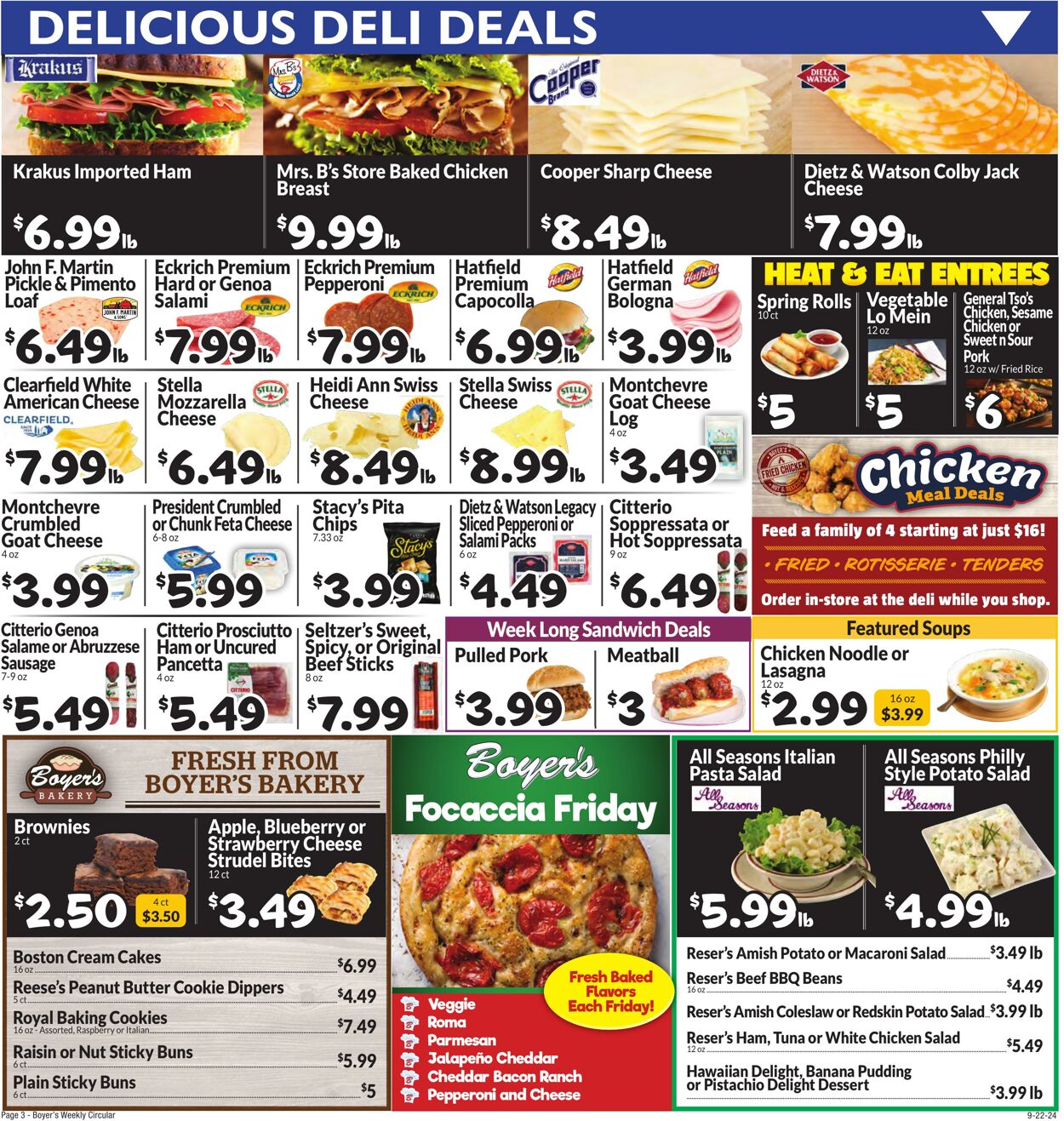 Weekly ad Boyer's 09/22/2024 - 09/28/2024