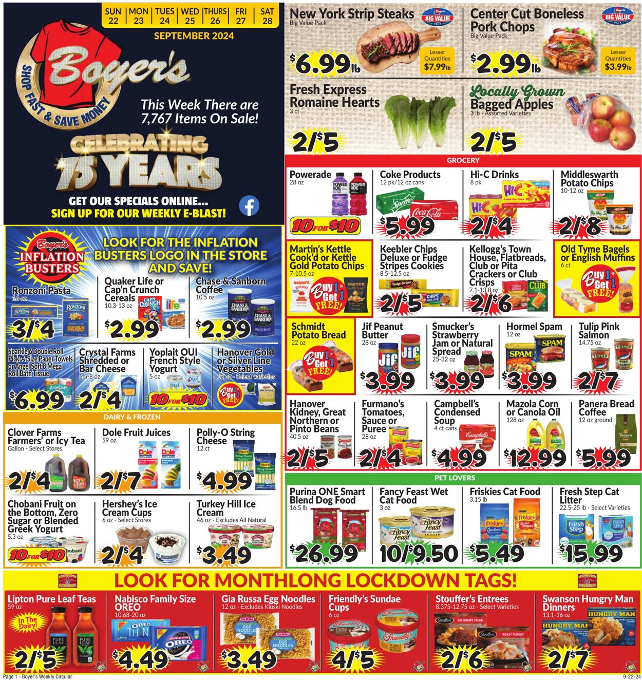 Weekly ad Boyer's 09/22/2024 - 09/28/2024